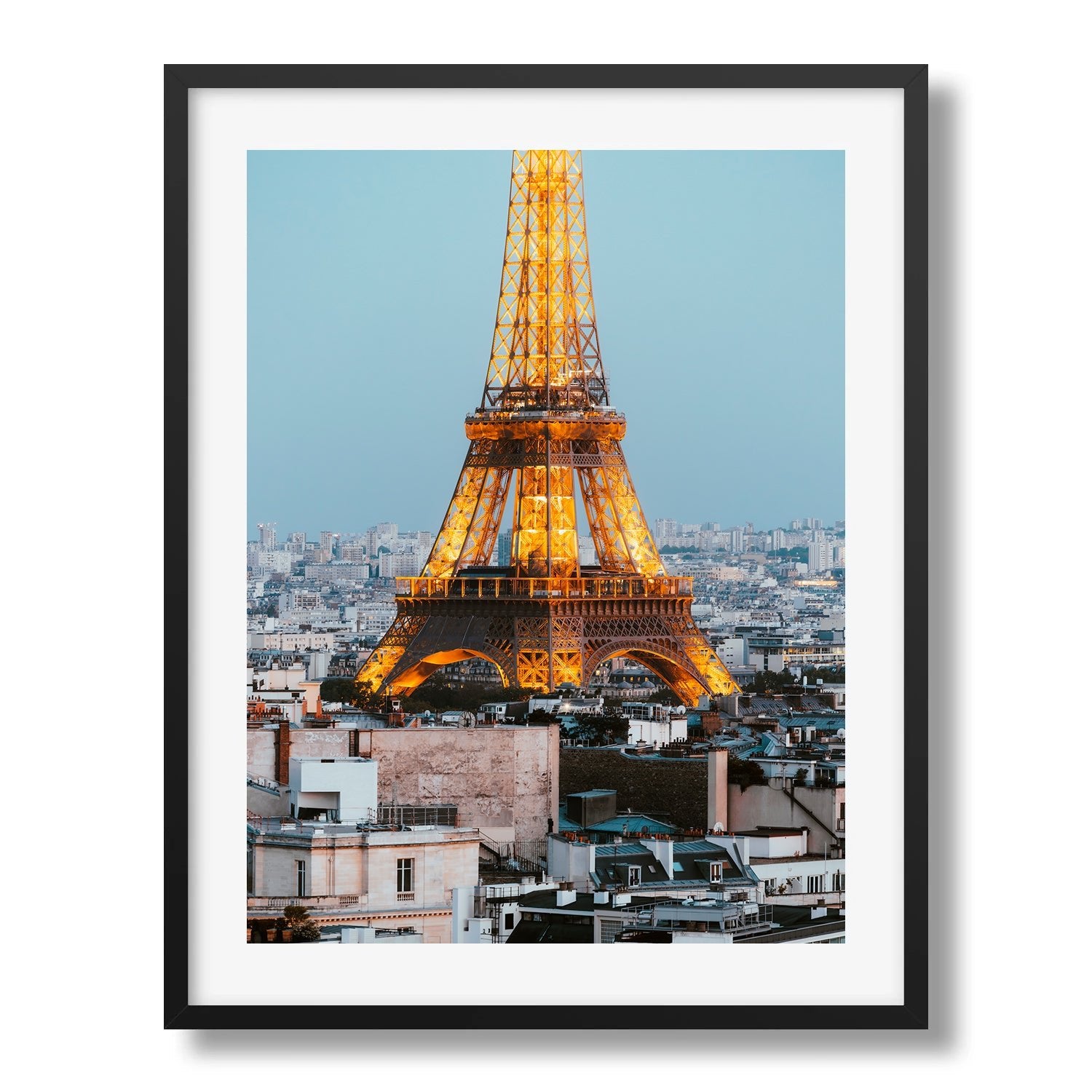 Eiffel Tower at Night in Paris II - Peter Yan Studio Framed Photo Print Wall Art
