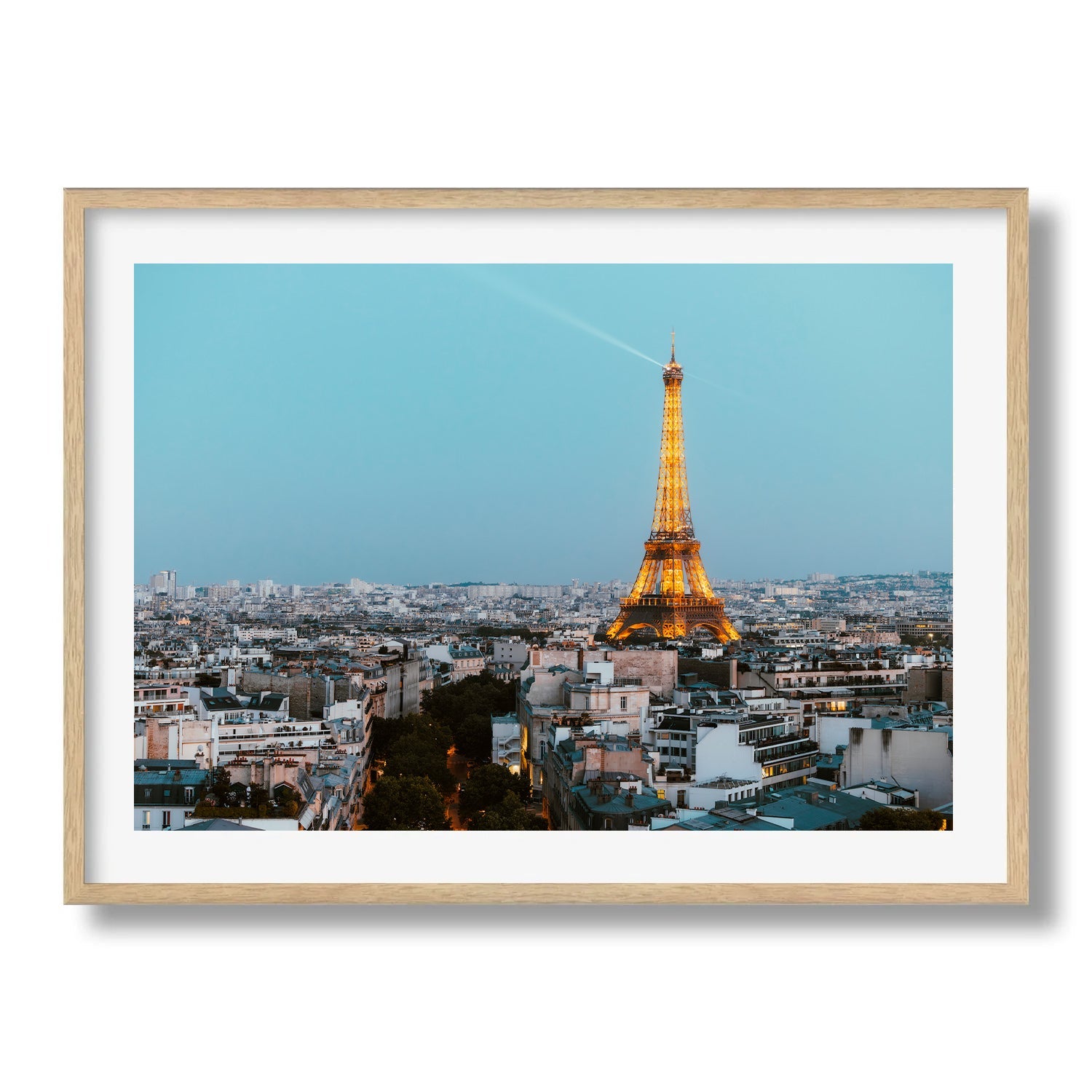 Eiffel Tower at Night in Paris III - Peter Yan Studio Framed Photo Print Wall Art