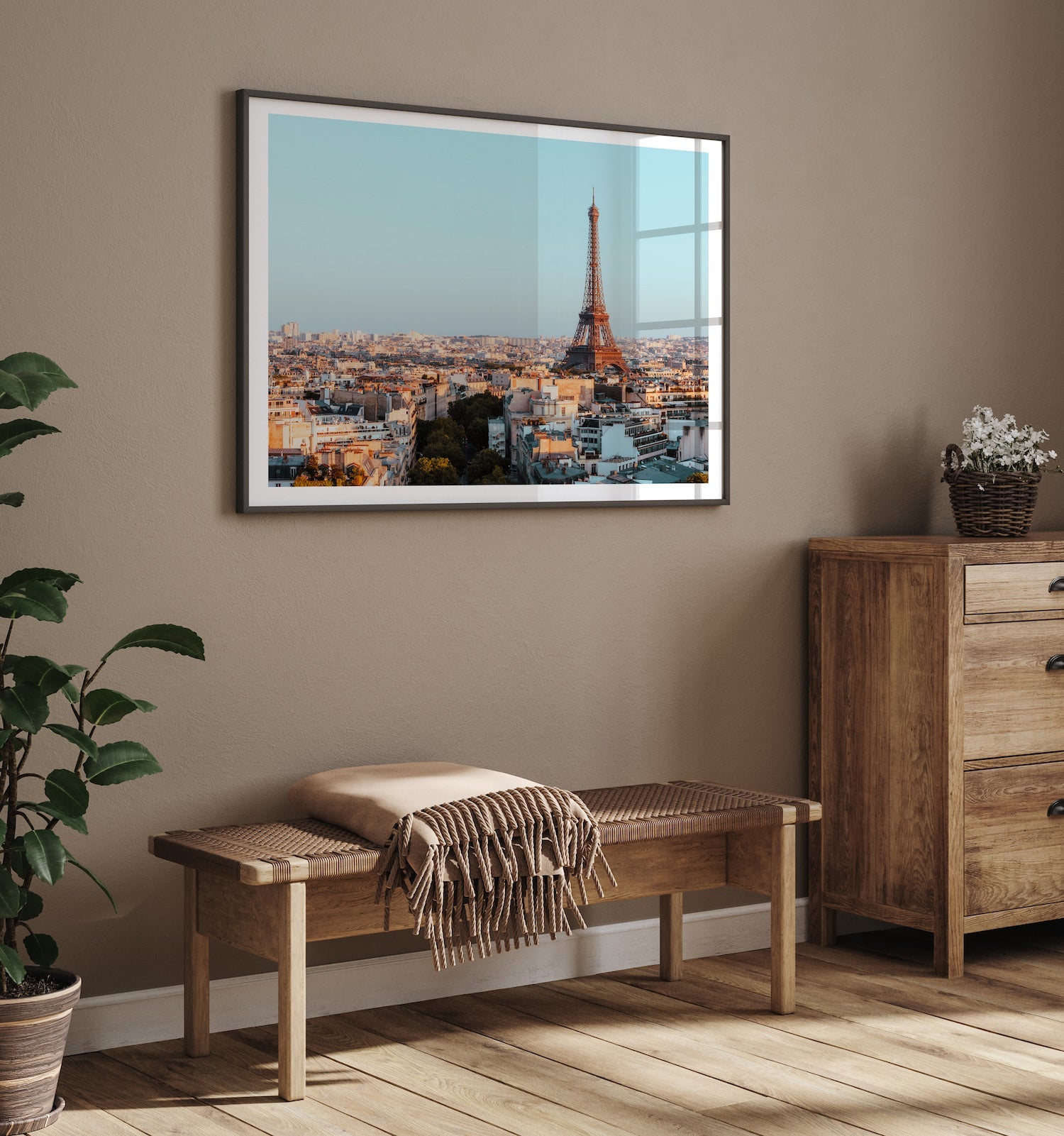 Eiffel Tower Paris Sunset II - Peter Yan Studio Framed Photo Print Wall Art