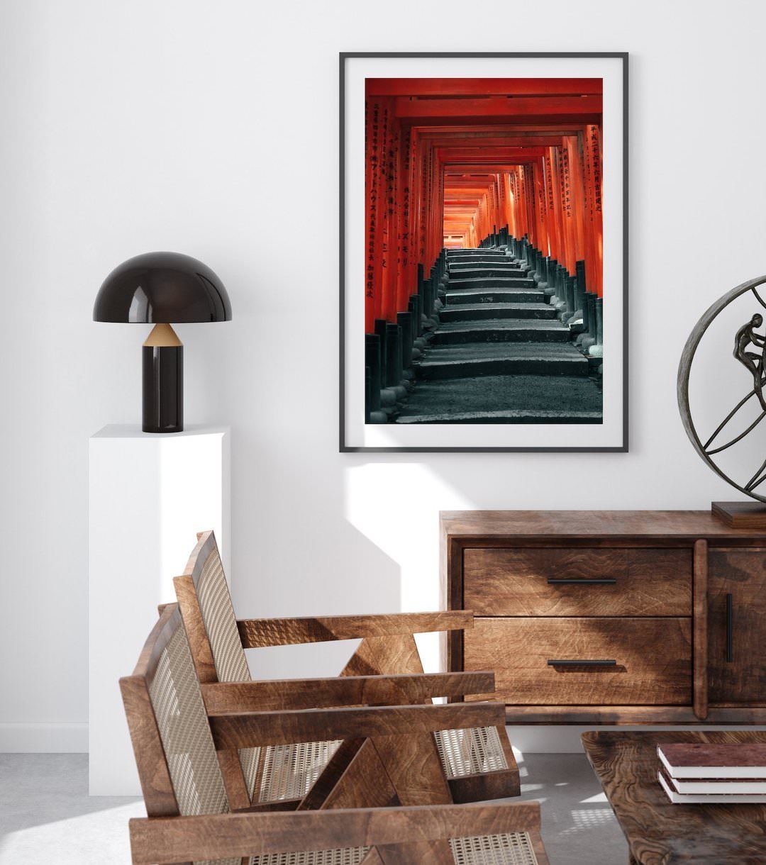Fushimi Inari Shrine Torii Gates - Peter Yan Studio Framed Photo Print Wall Art