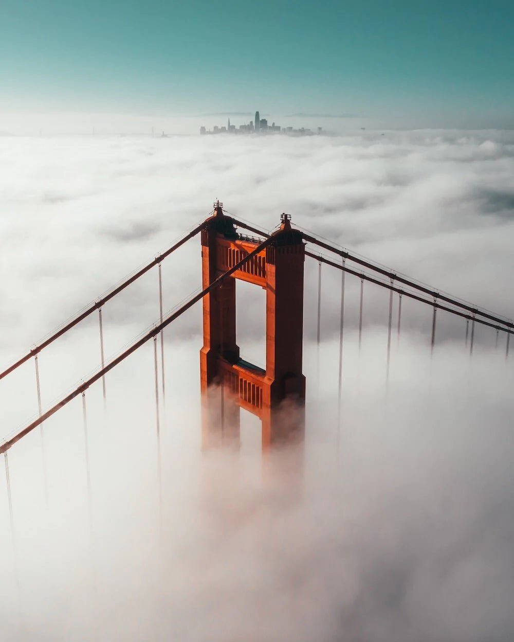 Golden Gate Bridge In The Fog - Peter Yan Studio