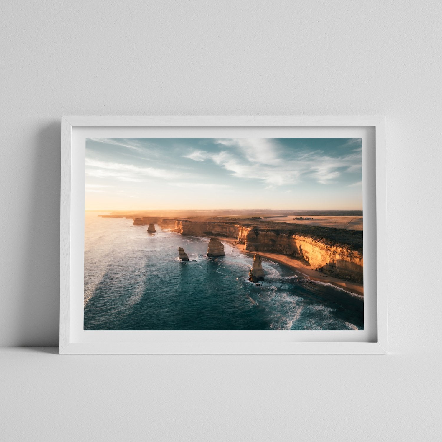 Golden Shoreline, Great Ocean Road - Peter Yan Studio Framed Photo Print Wall Art