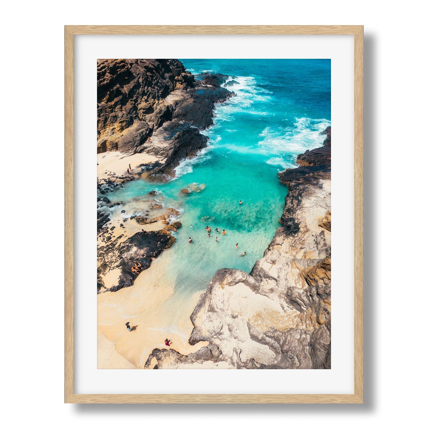 Halona Beach Cove Hawaii II - Peter Yan Studio Framed Photo Print Wall Art