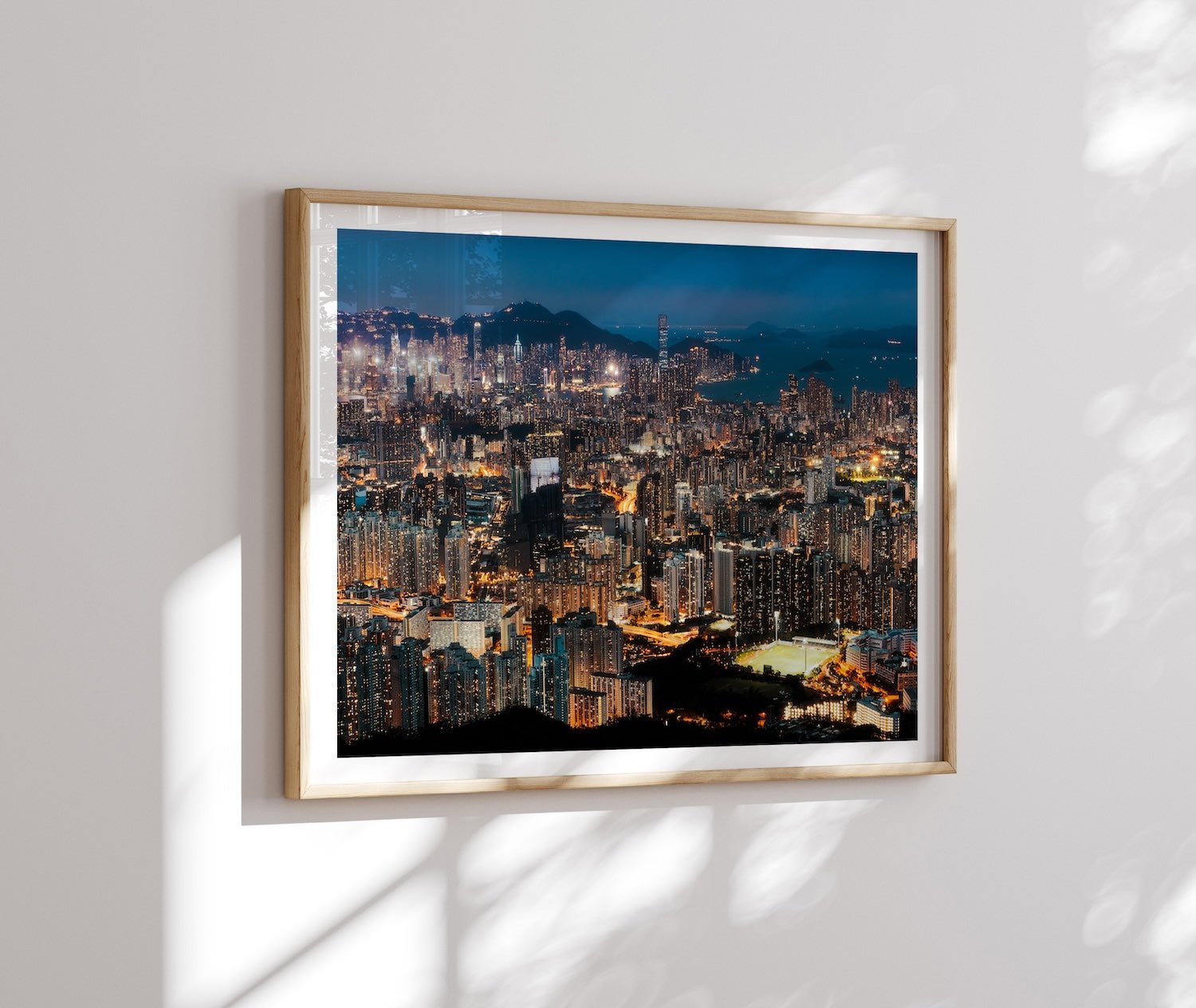 Hong Kong Blue Hour From Kowloon Peak II Framed Print - Architecture by Peter Yan Studio
