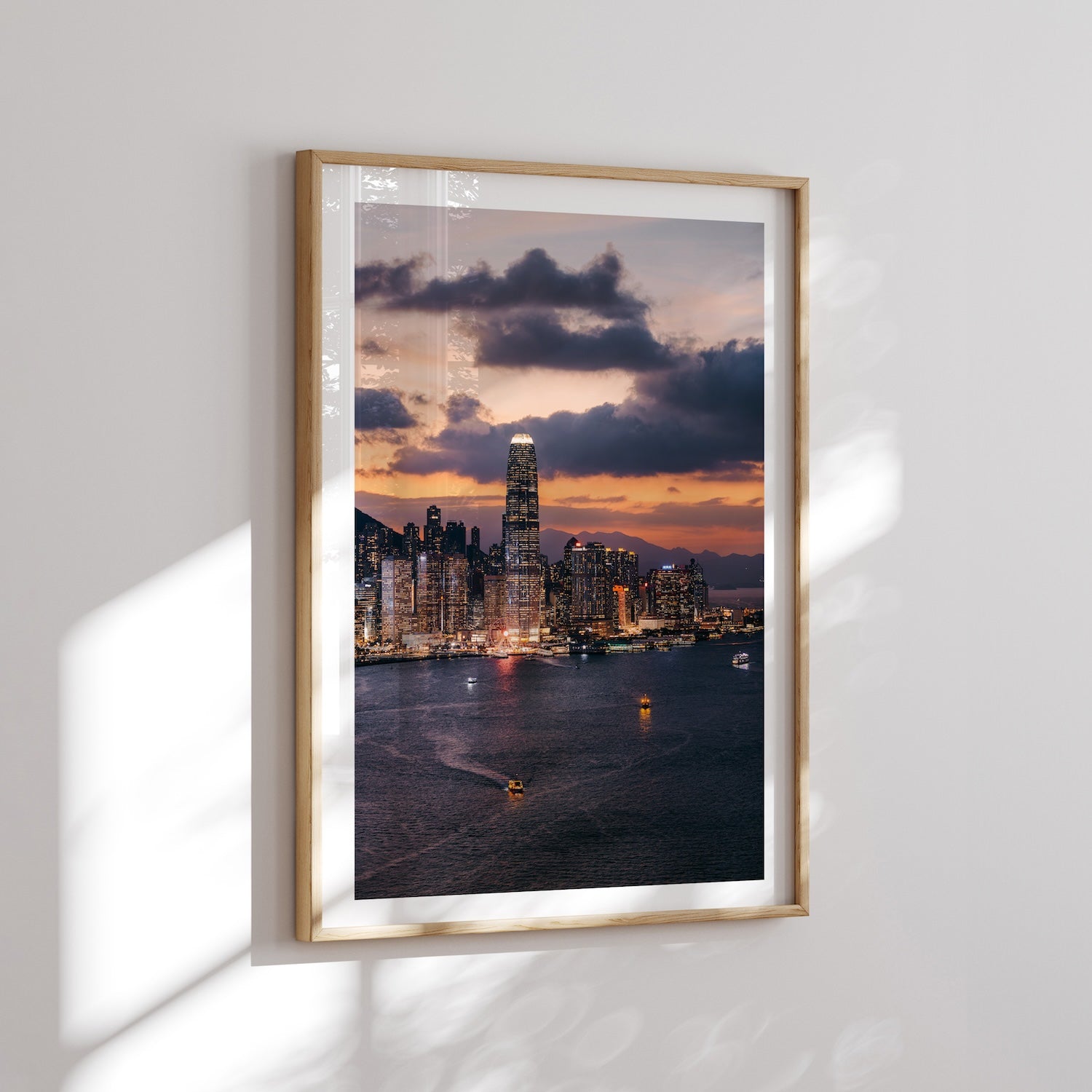Hong Kong Central Sunset II - Peter Yan Studio Framed Photo Print Wall Art