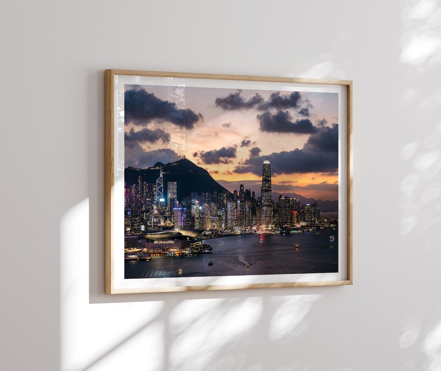 Hong Kong Central Sunset - Peter Yan Studio Framed Photo Print Wall Art