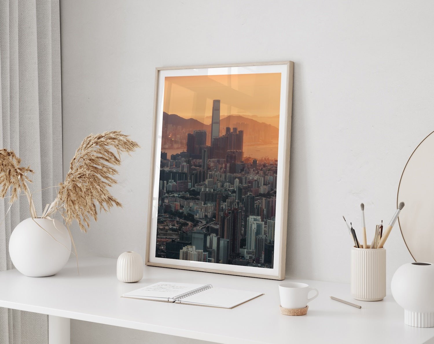 Hong Kong Sunset From Kowloon Peak - Peter Yan Studio Framed Photo Print Wall Art