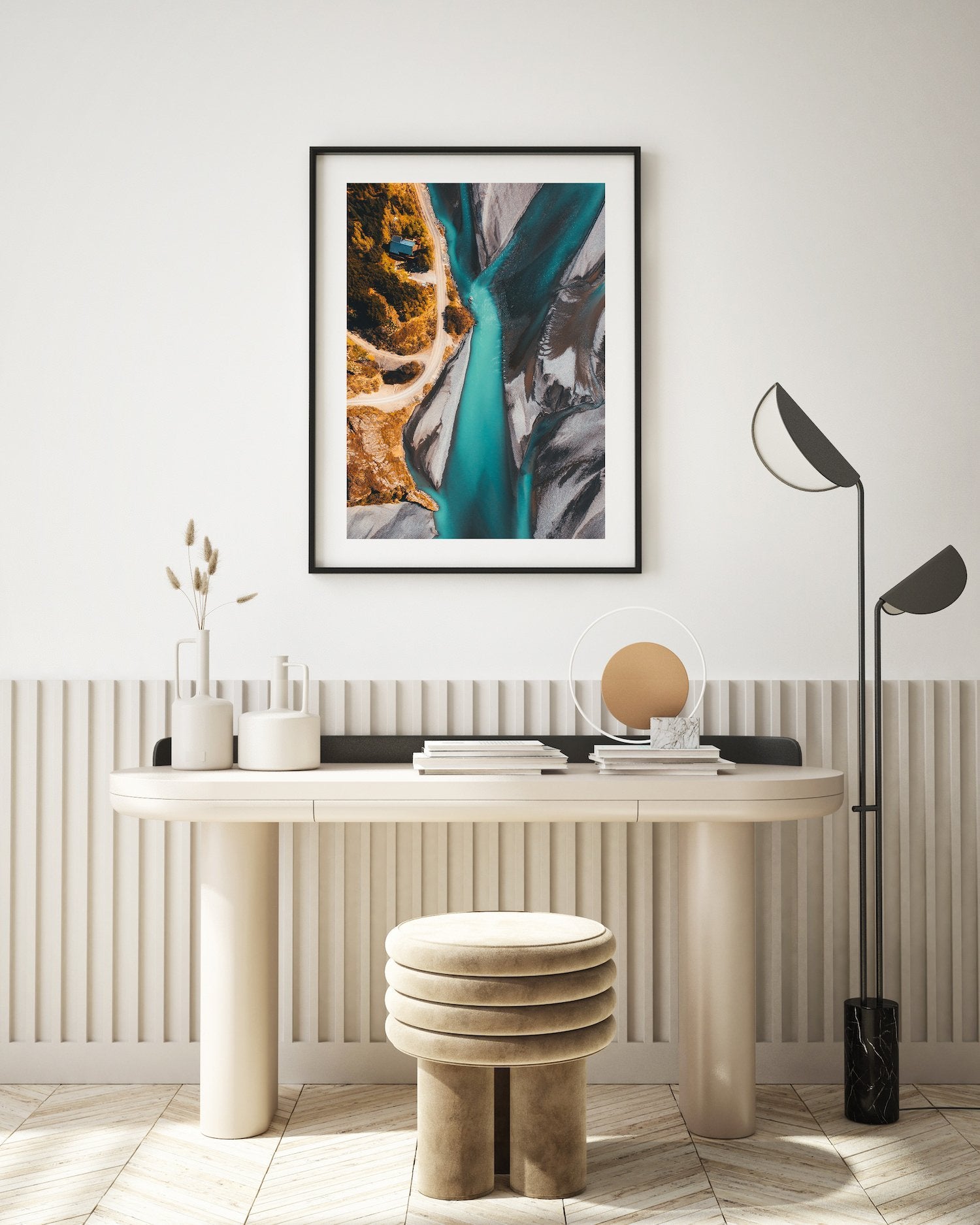 Icelandic Blue River | Premium Framed Print - Peter Yan Studio