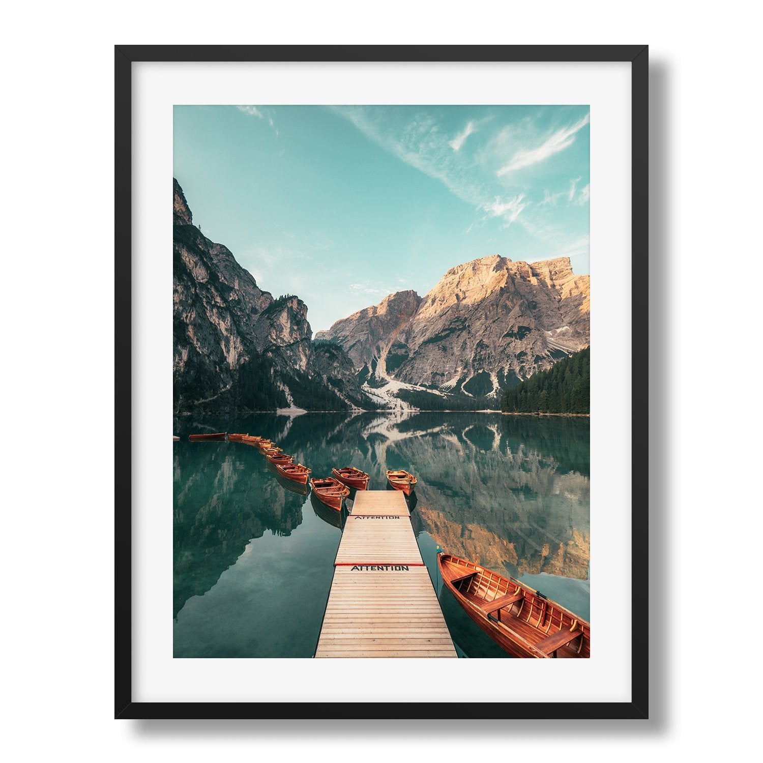 Lago di Braies - Peter Yan Studio Framed Photo Print Wall Art