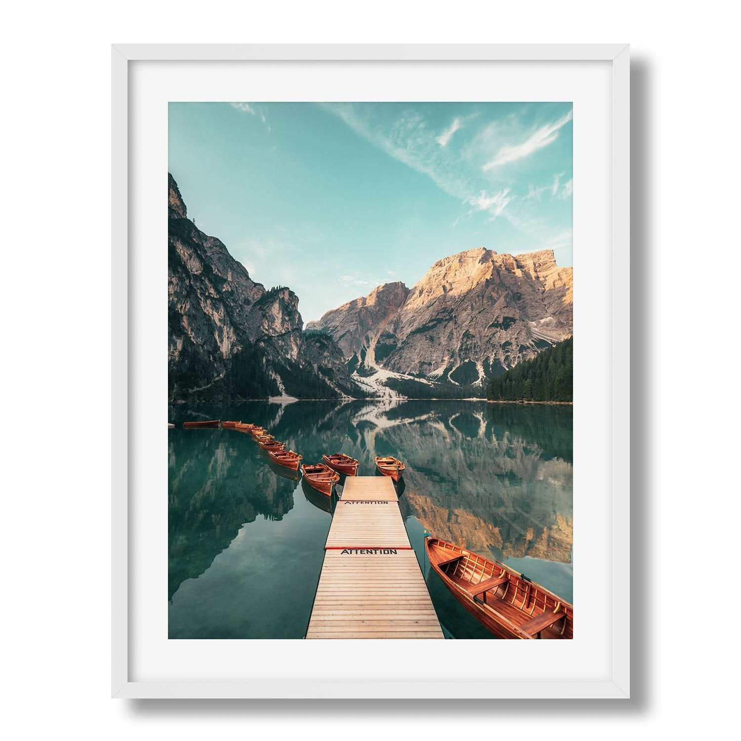 Lago di Braies - Peter Yan Studio Framed Photo Print Wall Art