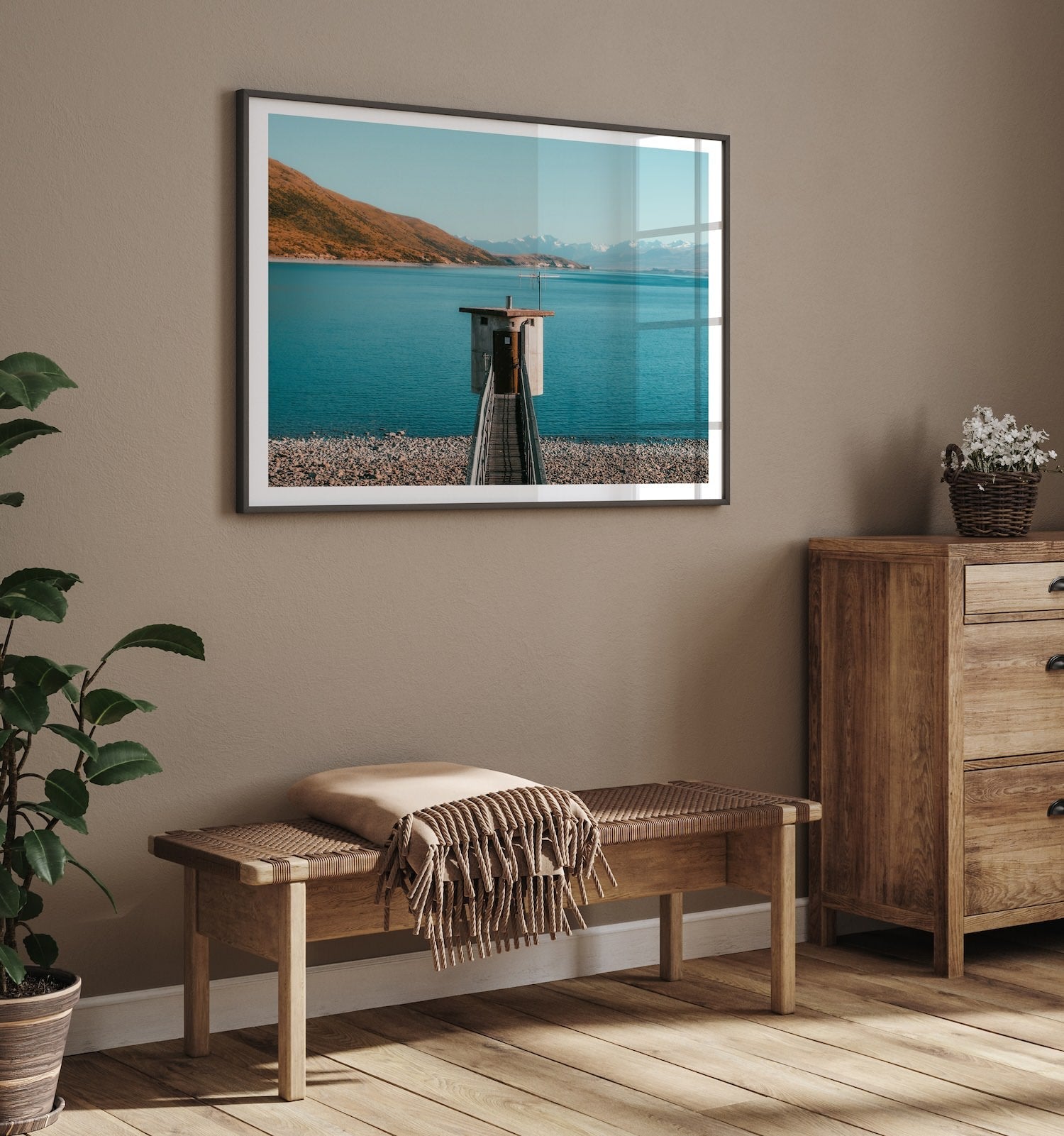 Lake Tekapo Overlook - Peter Yan Studio Framed Photo Print Wall Art