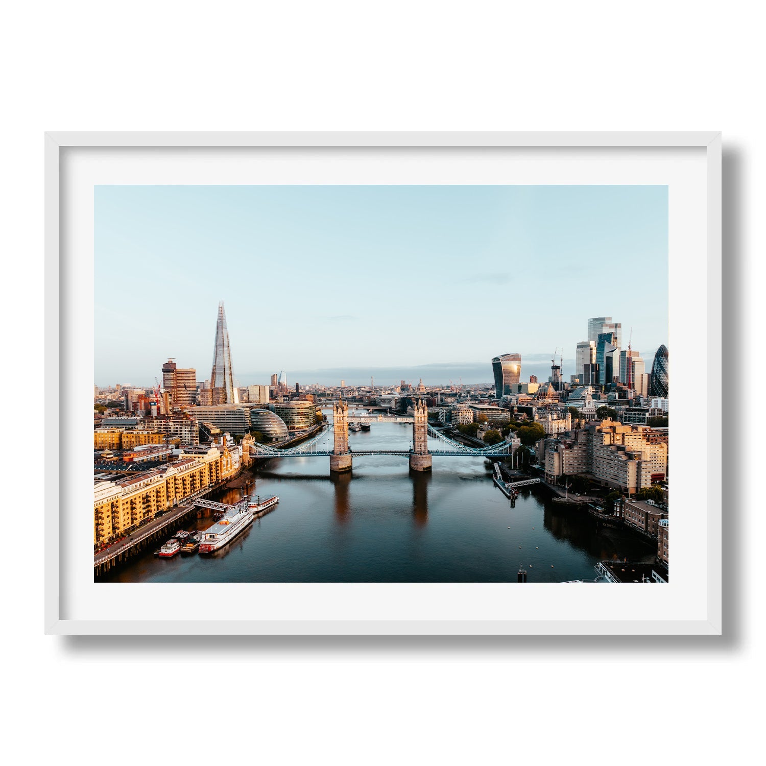 London Skyline II Framed Print - Architecture by Peter Yan Studio