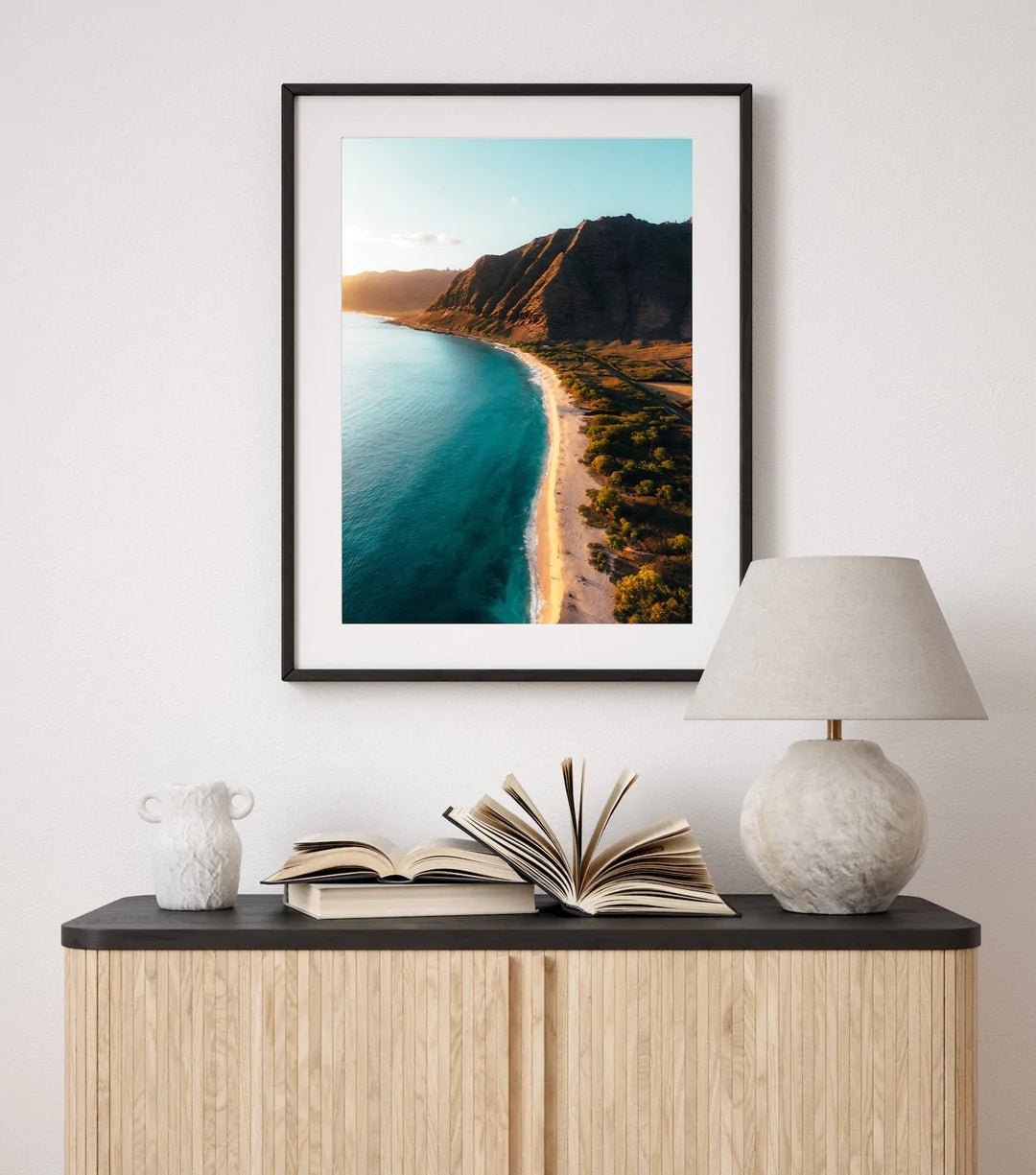 Mākua Beach Shoreline Sunset - Peter Yan Studio