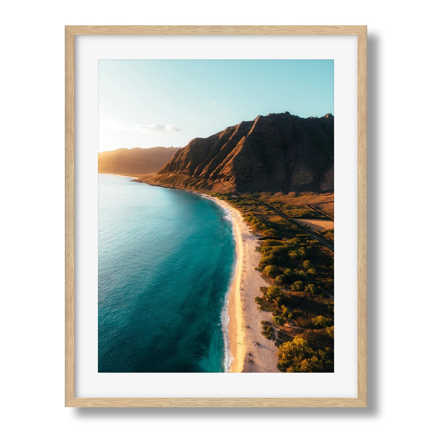 Mākua Beach Shoreline Sunset - Peter Yan Studio