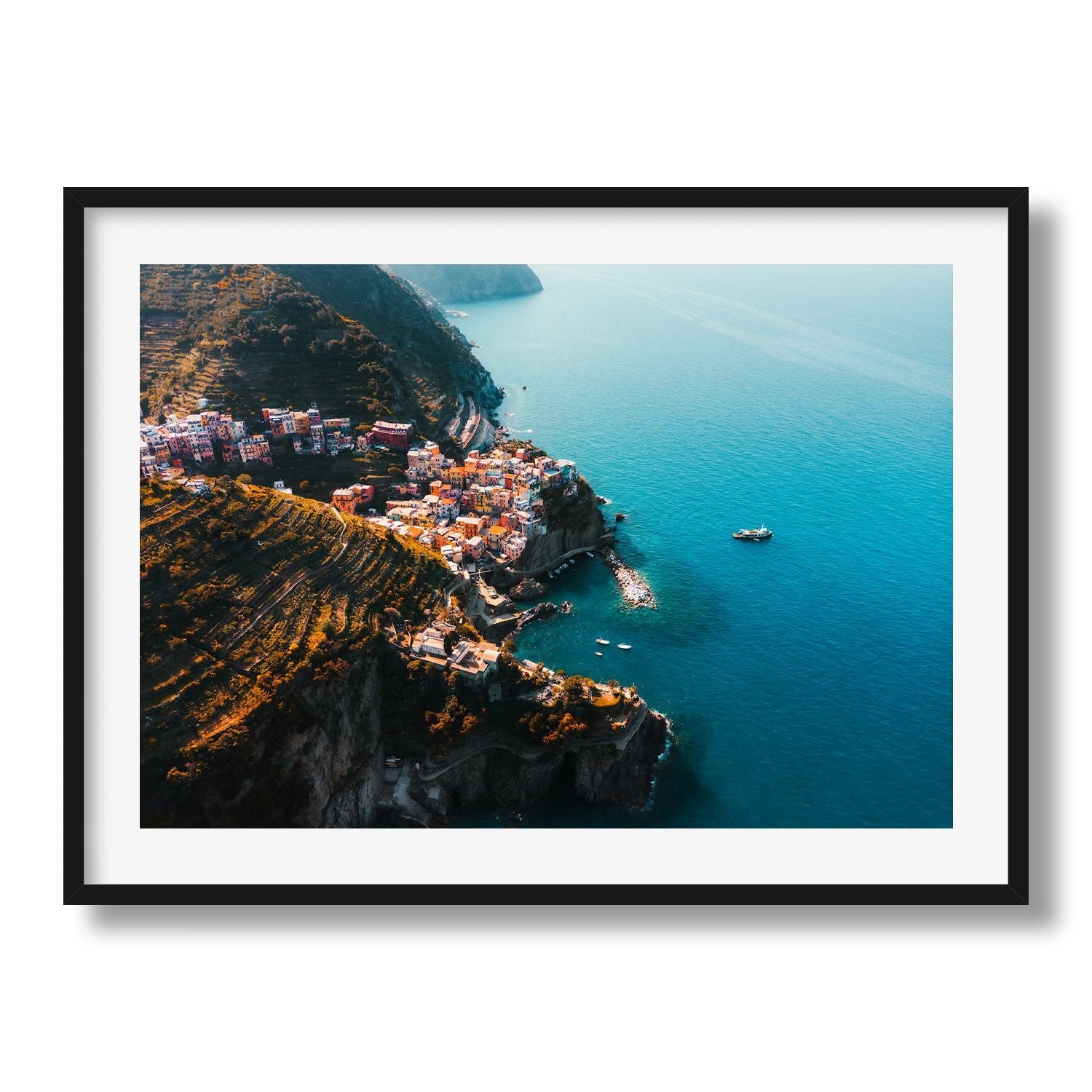 Manarola Sunrise II, Cinque Terre - Peter Yan Studio Framed Photo Print Wall Art
