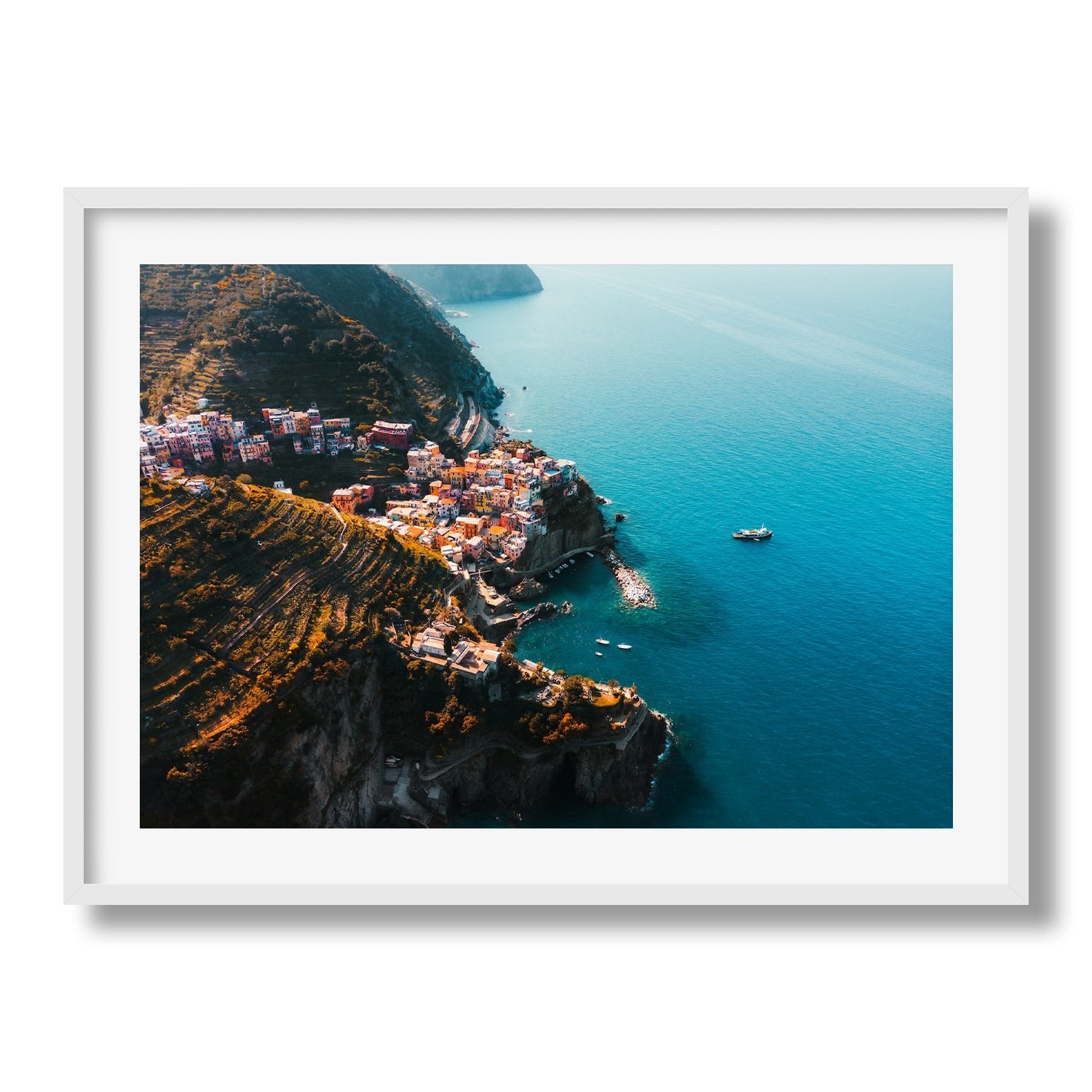 Manarola Sunrise II, Cinque Terre - Peter Yan Studio Framed Photo Print Wall Art