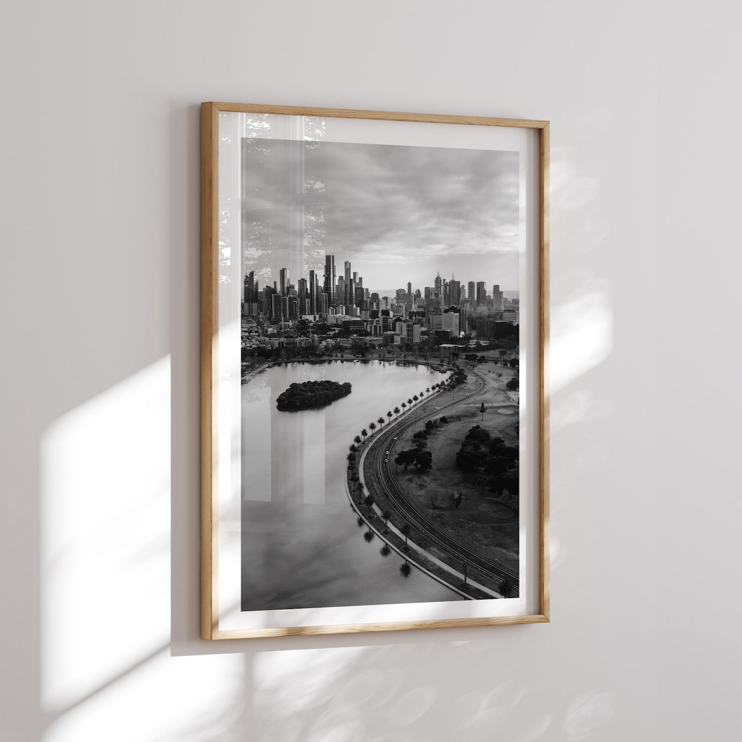 Melbourne Albert Park Black & White - Peter Yan Studio Framed Photo Print Wall Art
