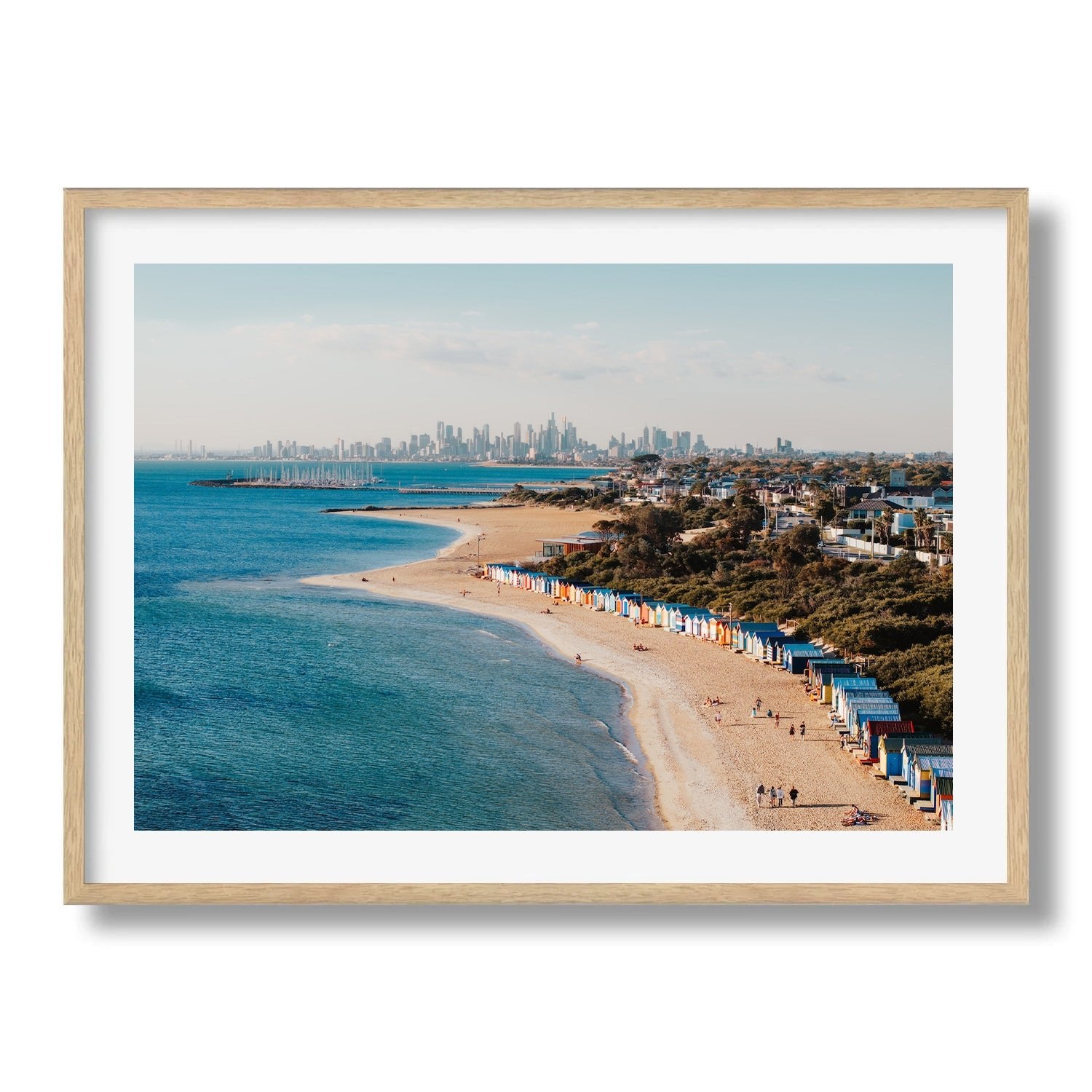 Melbourne Brighton Beach - Peter Yan Studio Framed Photo Print Wall Art