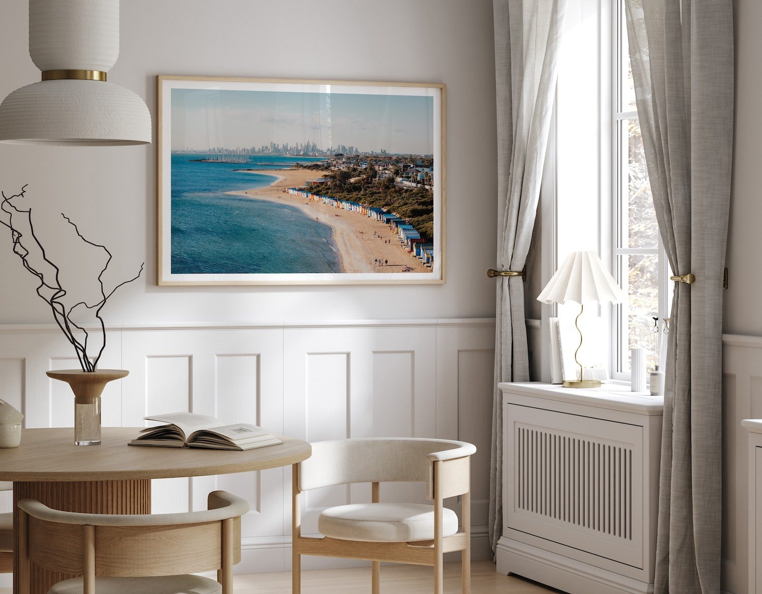 Melbourne Brighton Beach - Peter Yan Studio Framed Photo Print Wall Art