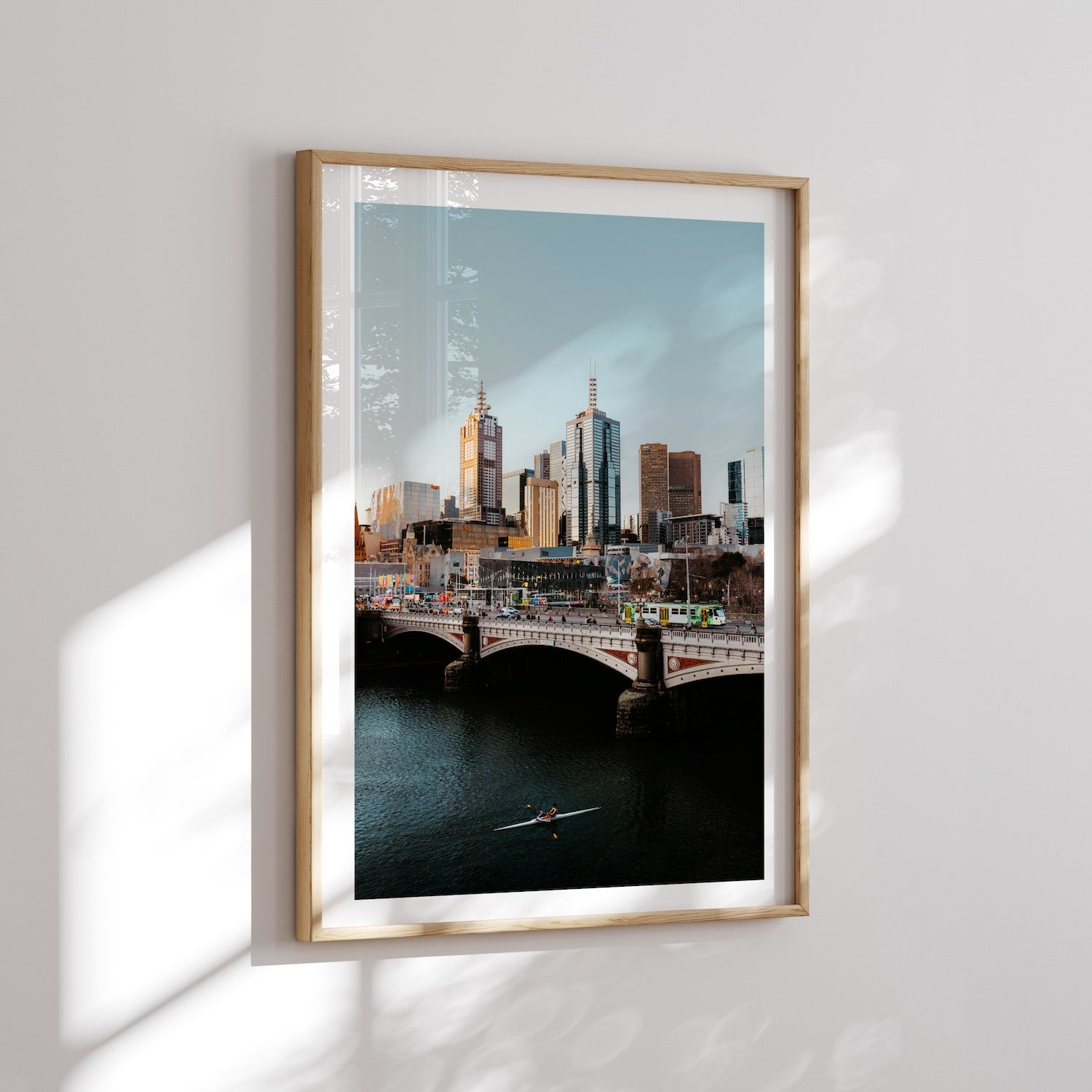 Melbourne City Princes Bridge - Peter Yan Studio Framed Photo Print Wall Art