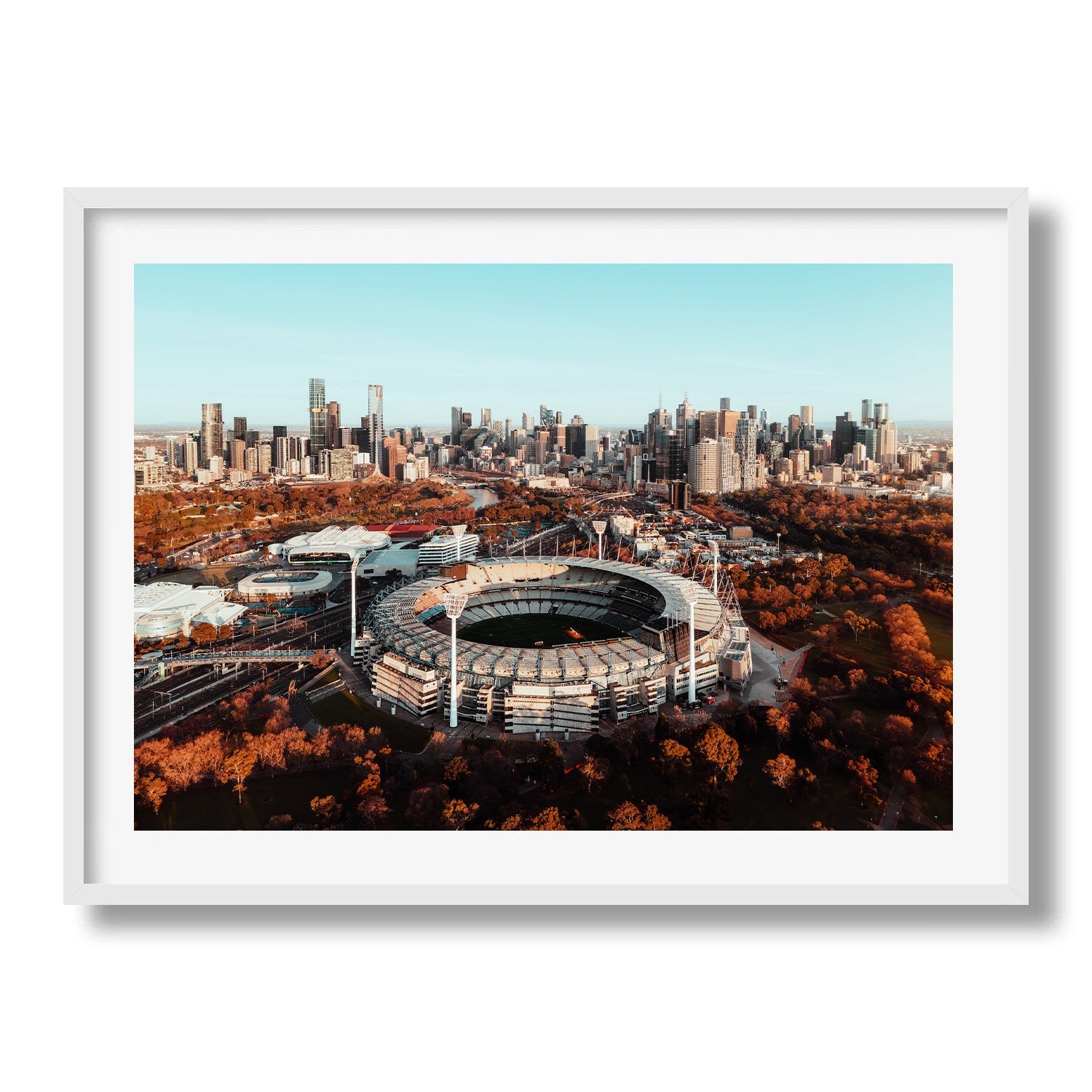 Melbourne Cricket Ground MCG Aerial Framed Print - Architecture by Peter Yan Studio