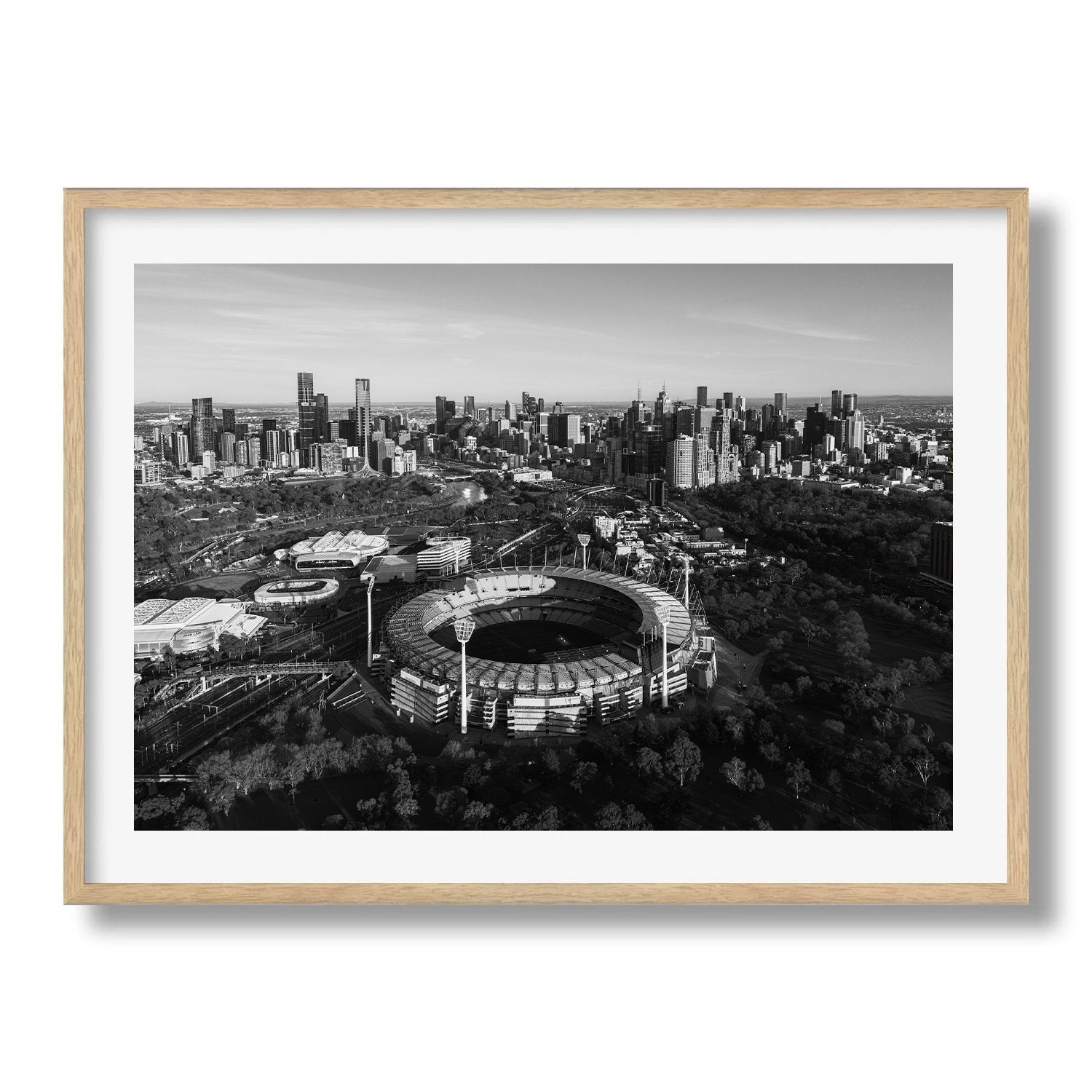 Melbourne MCG Black & White - Peter Yan Studio Framed Photo Print Wall Art