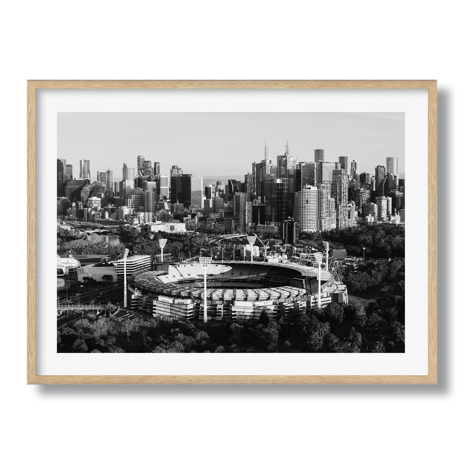 Melbourne MCG II Black & White - Peter Yan Studio Framed Photo Print Wall Art