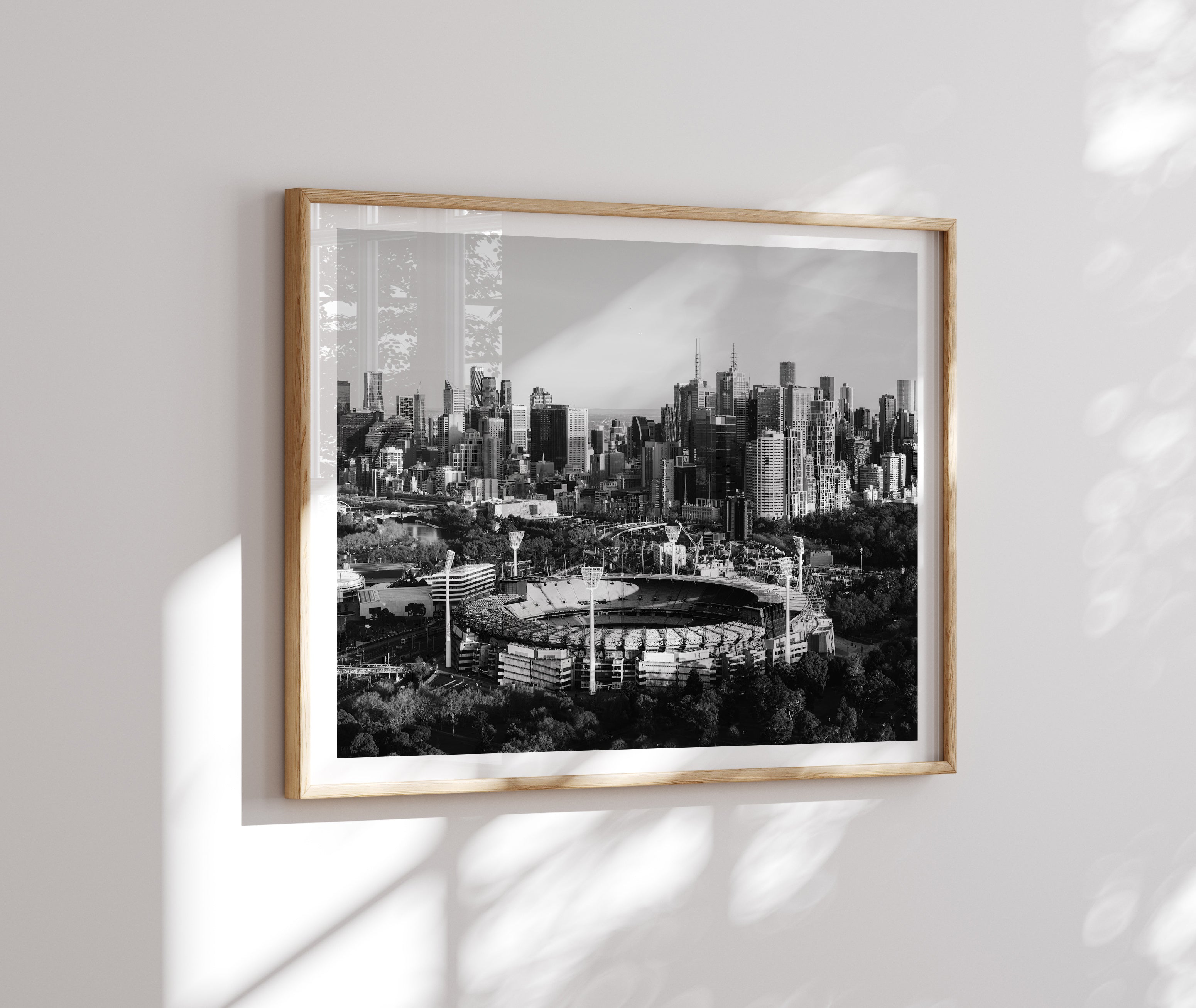 Melbourne MCG II Black & White - Peter Yan Studio Framed Photo Print Wall Art