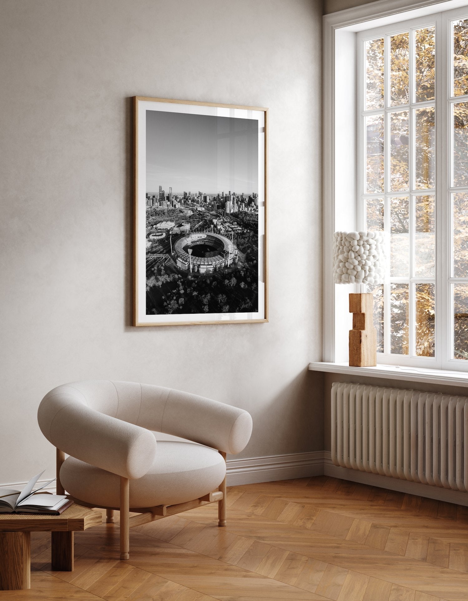 Melbourne MCG III Black & White - Peter Yan Studio Framed Photo Print Wall Art