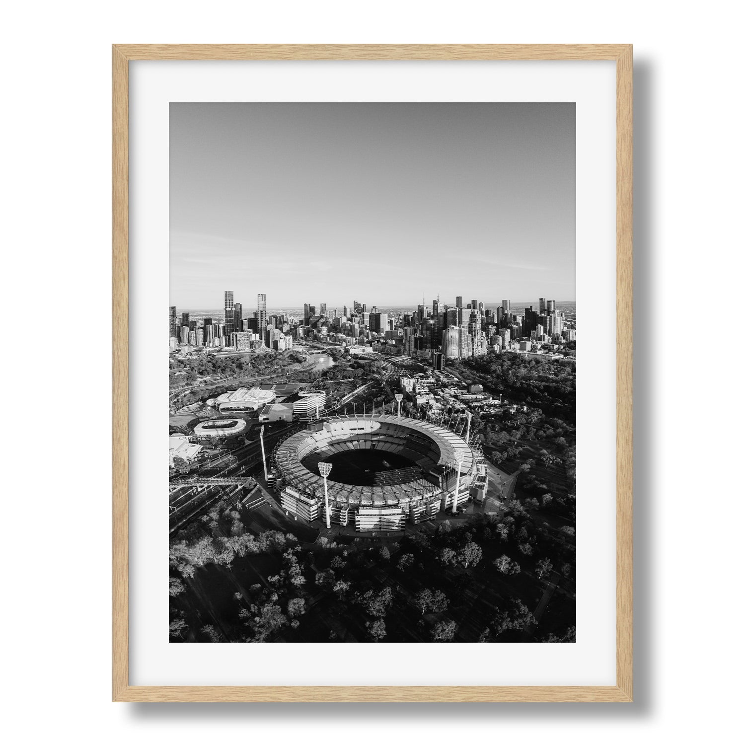 Melbourne MCG III Black & White - Peter Yan Studio Framed Photo Print Wall Art
