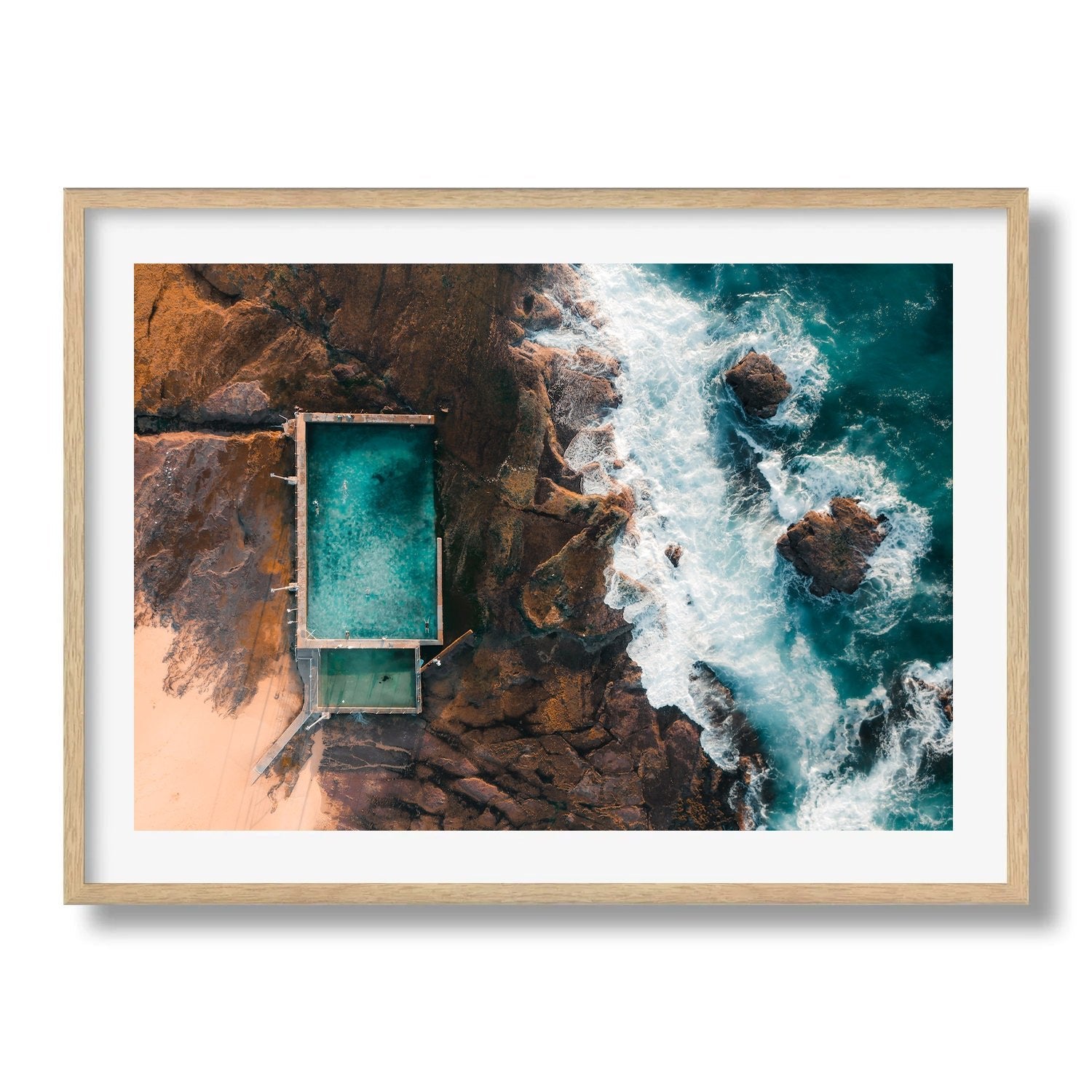 Mona Vale Rock Pool I - Peter Yan Studio Framed Photo Print Wall Art