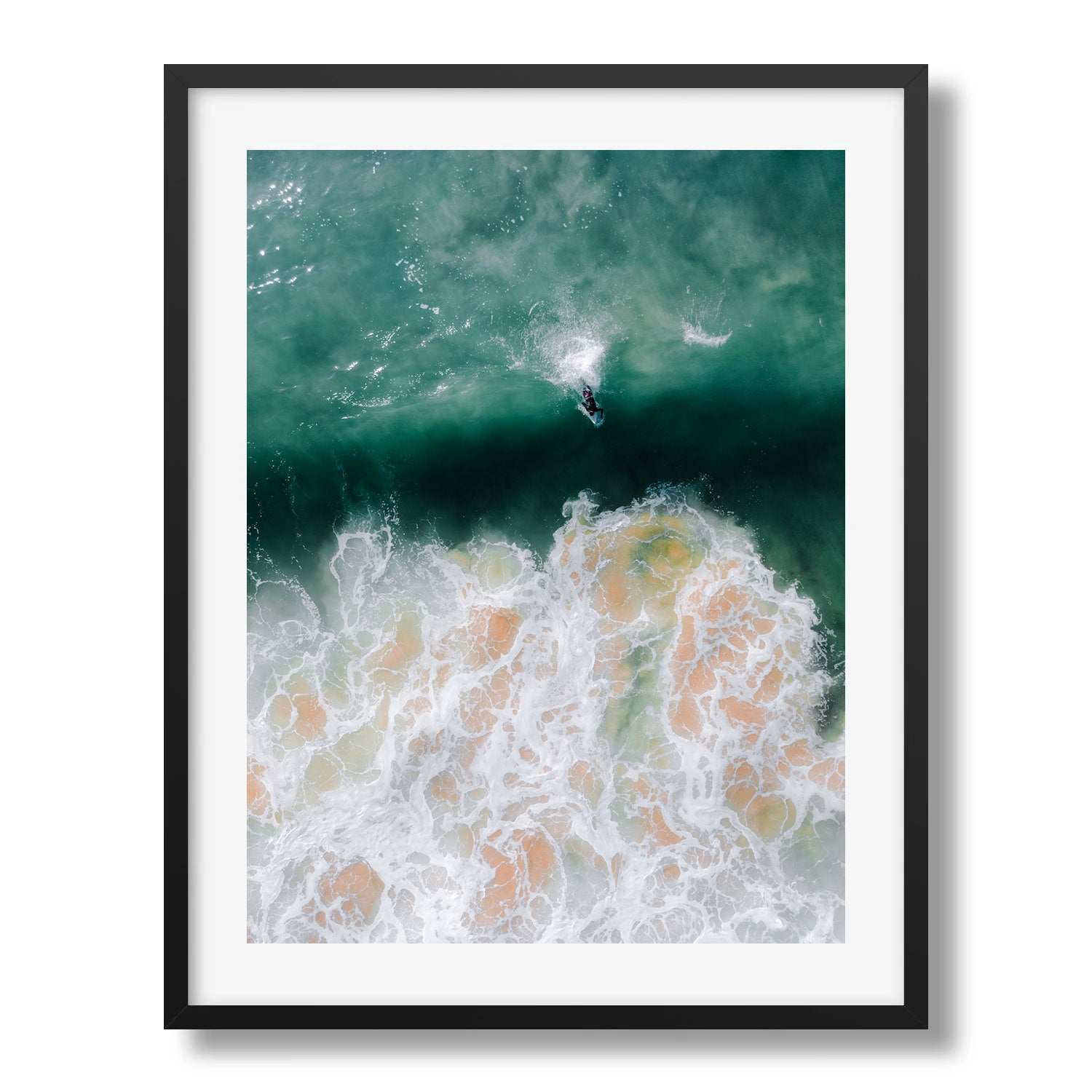 Dee Why Beach Surfer - Peter Yan Studio Framed Photo Print Wall Art