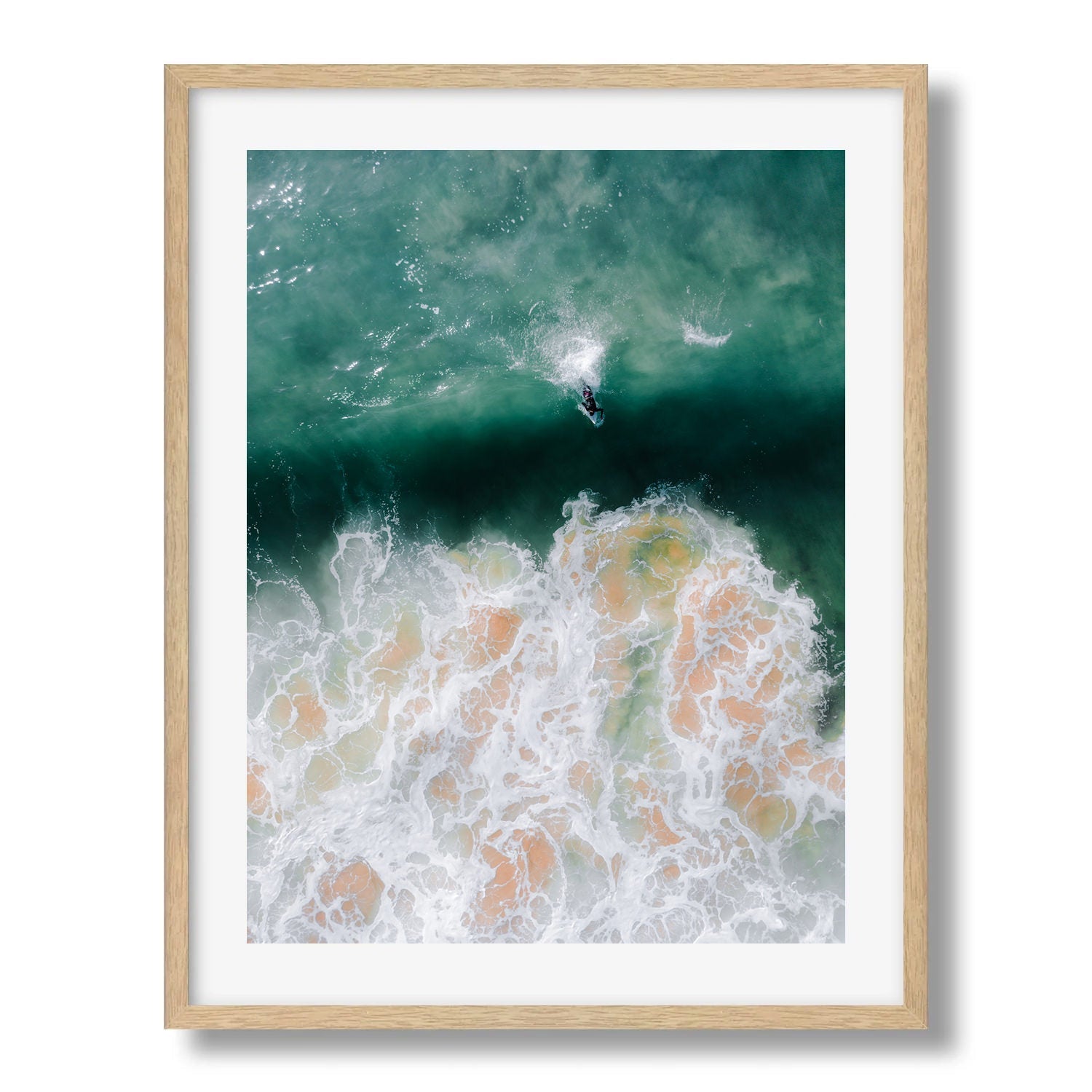 Dee Why Beach Surfer - Peter Yan Studio Framed Photo Print Wall Art