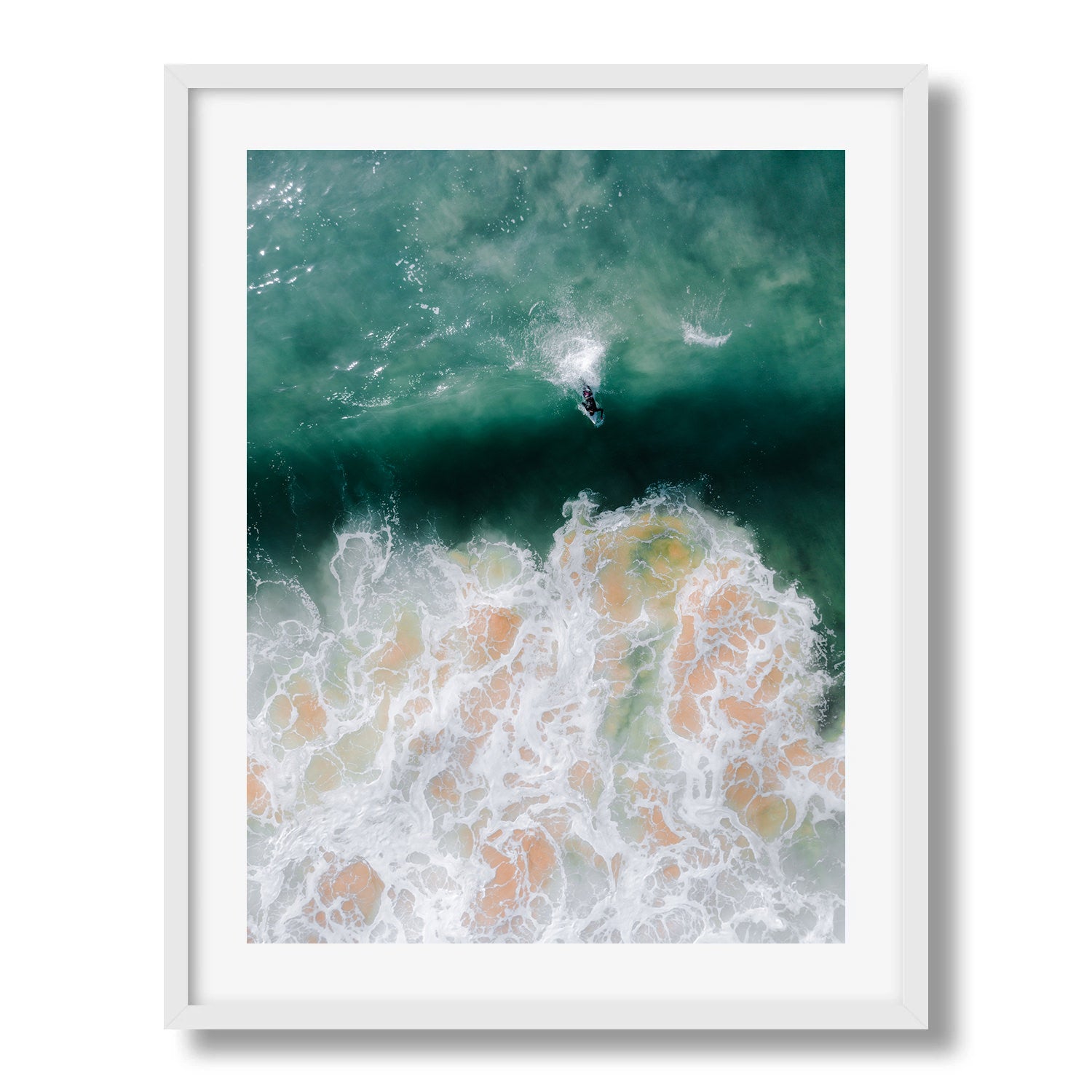 Dee Why Beach Surfer - Peter Yan Studio Framed Photo Print Wall Art