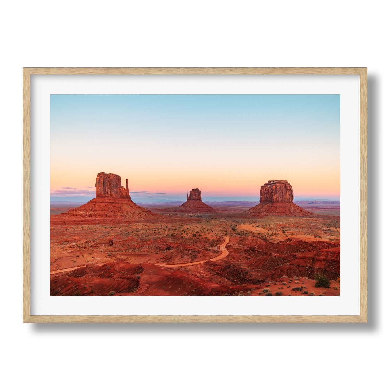 Monument Valley Magic Sunset Framed Print - Framed Prints by Peter Yan Studio