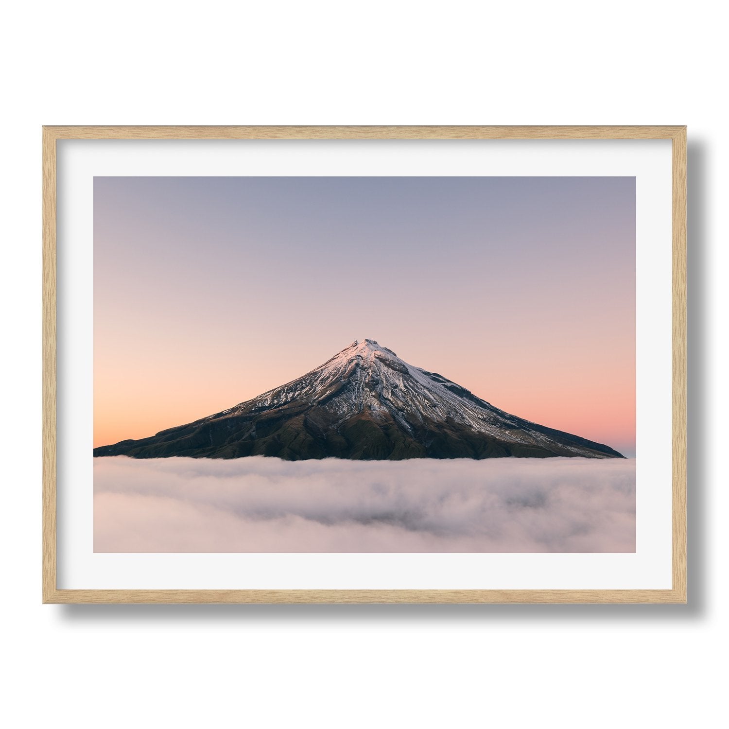 Mt Taranaki Sunrise Framed Print - Framed Prints by Peter Yan Studio