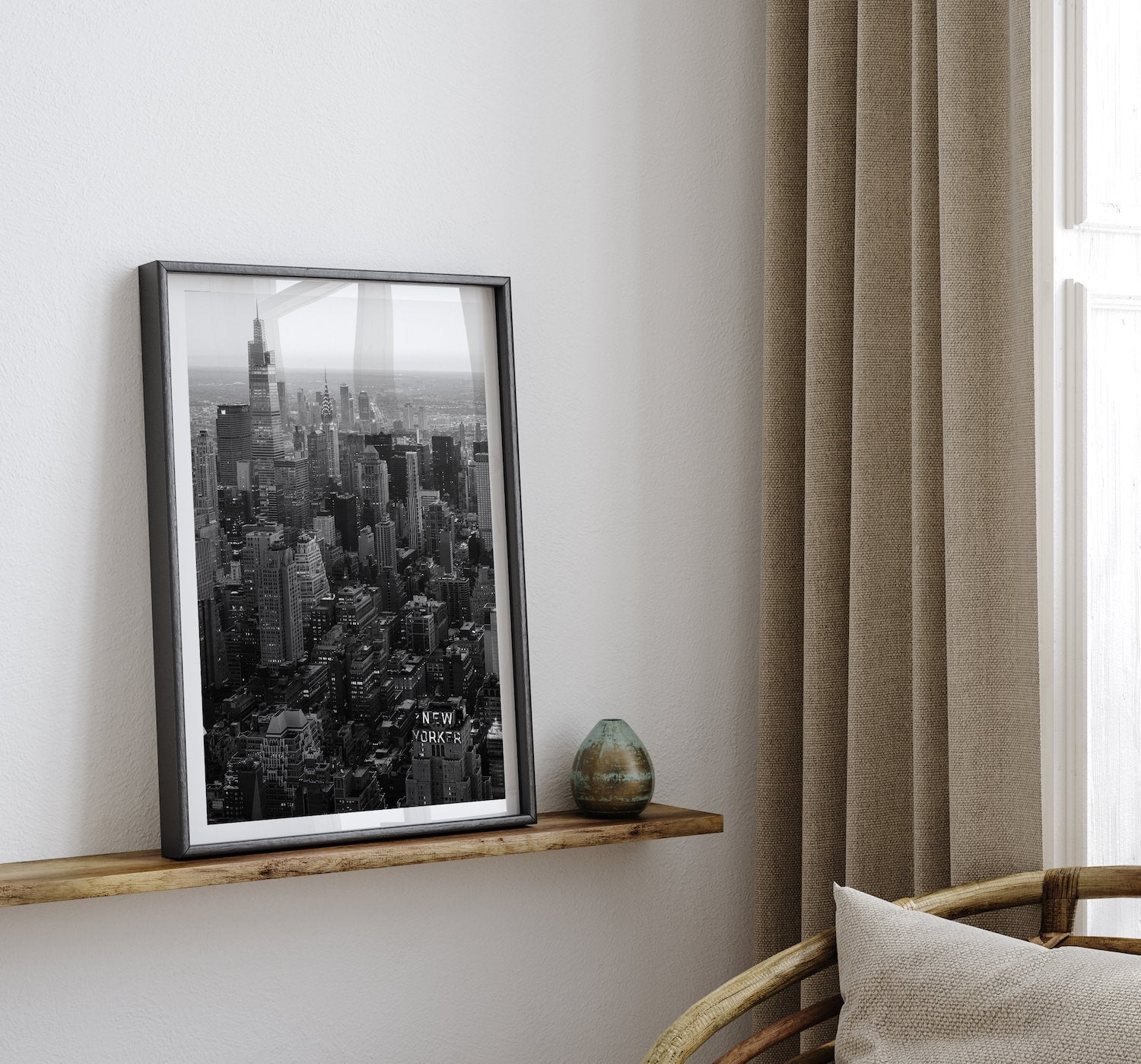 New York City in Black & White Series: I - Peter Yan Studio Framed Photo Print Wall Art