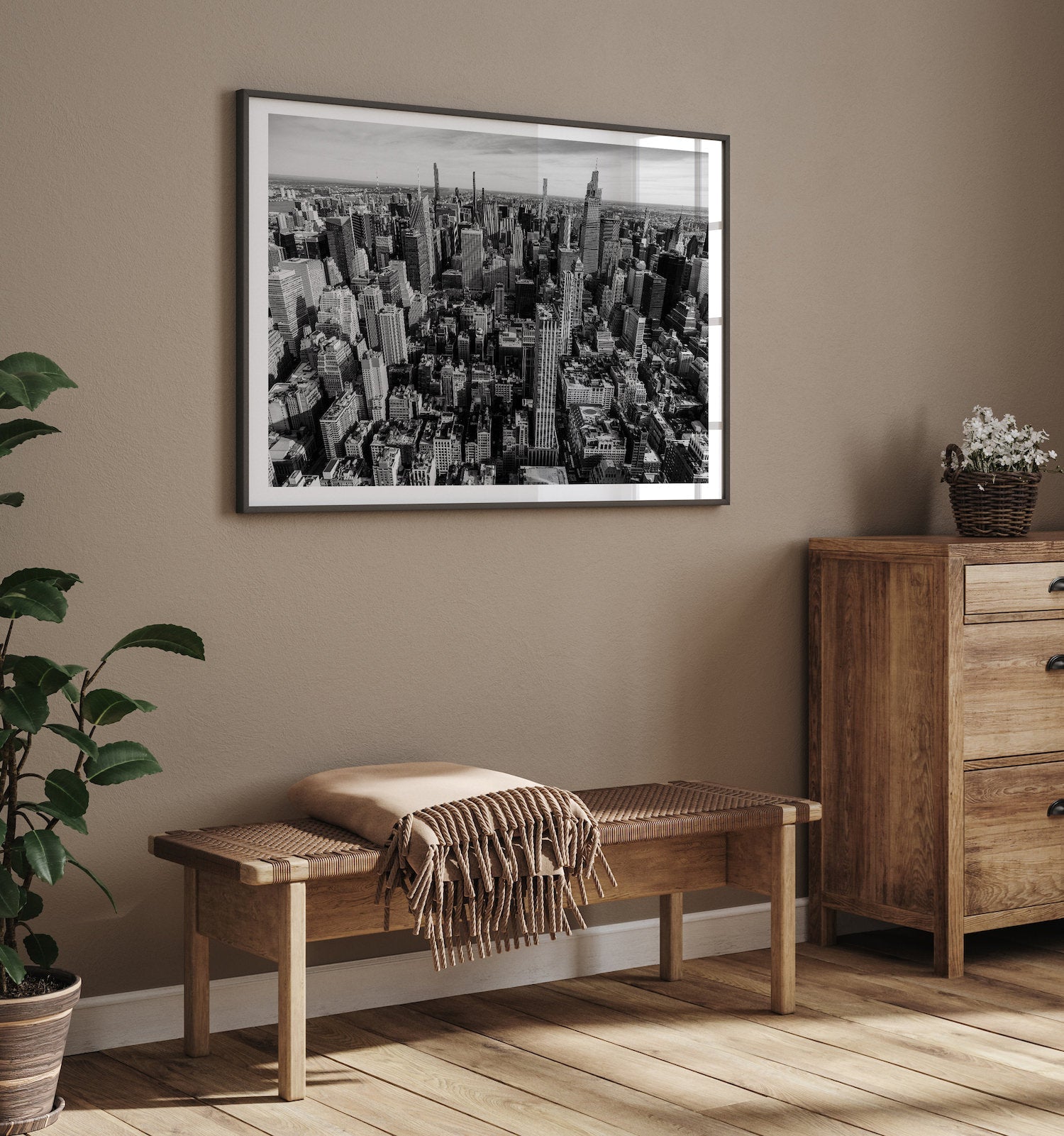 New York City in Black & White Series: V - Peter Yan Studio Framed Photo Print Wall Art