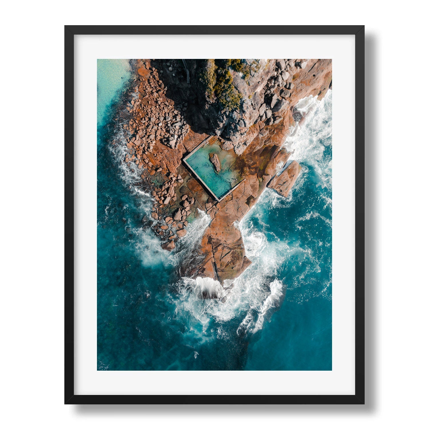 North Curl Curl Rock Pool II - Peter Yan Studio Framed Photo Print Wall Art