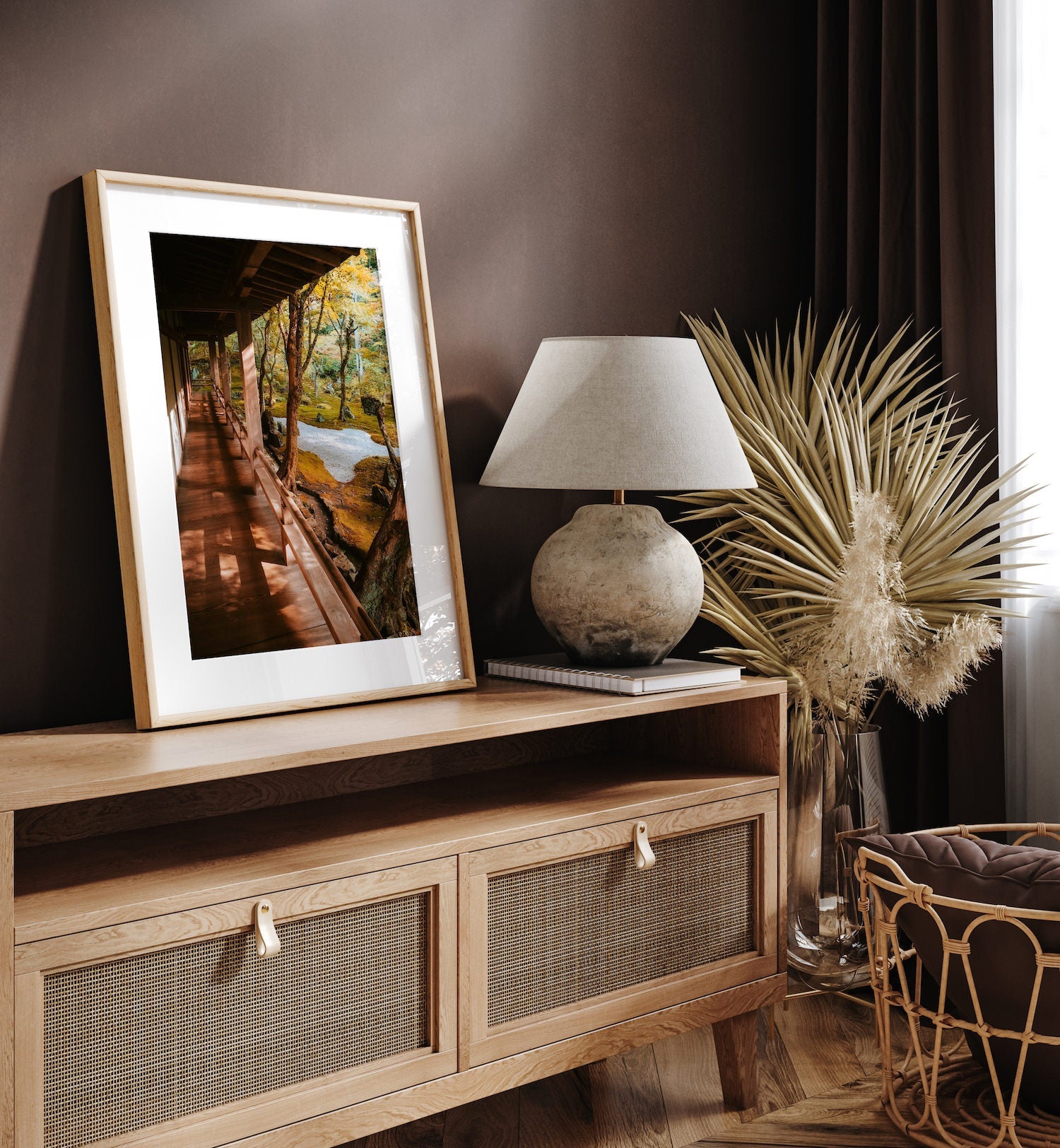 Old Japanese Garden - Peter Yan Studio Framed Photo Print Wall Art