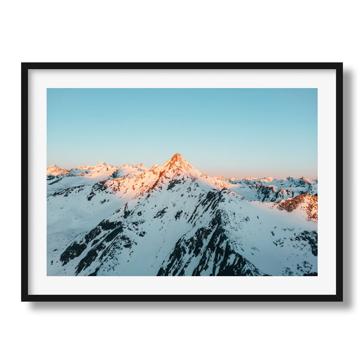 Ötztal Alps At Sunrise I Framed Print - Austria by Peter Yan Studio