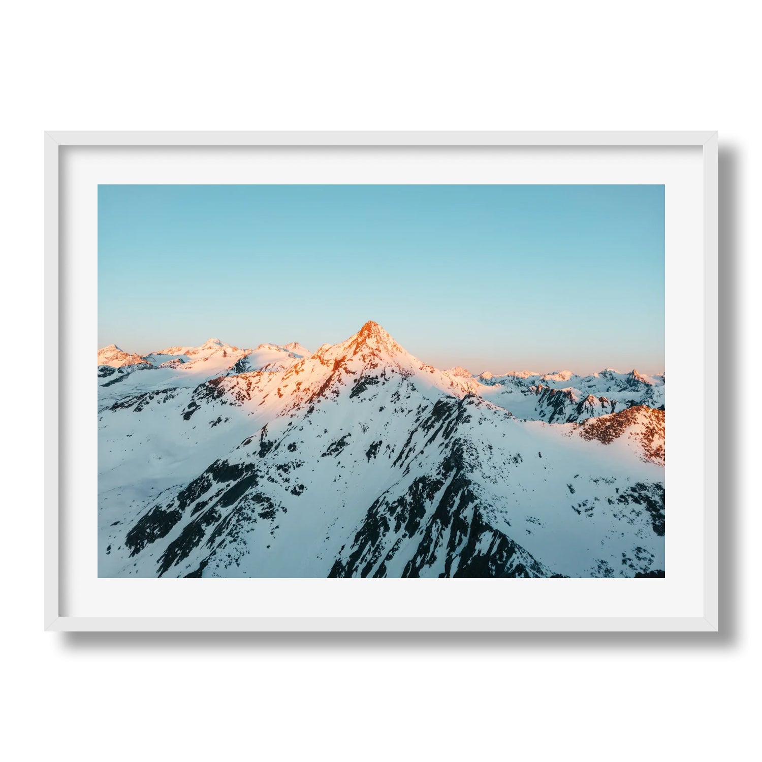 Ötztal Alps At Sunrise I Framed Print - Austria by Peter Yan Studio