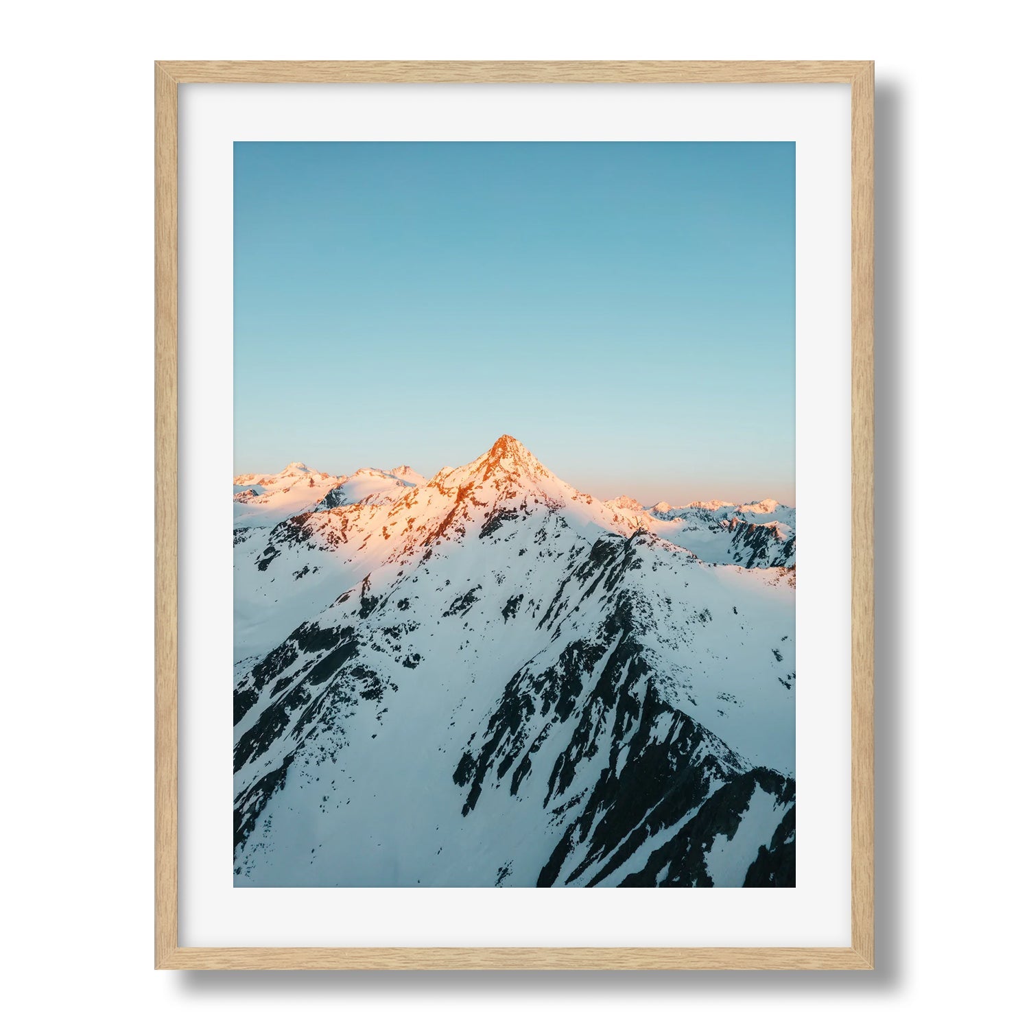 Ötztal Alps At Sunrise II Framed Print - Austria by Peter Yan Studio