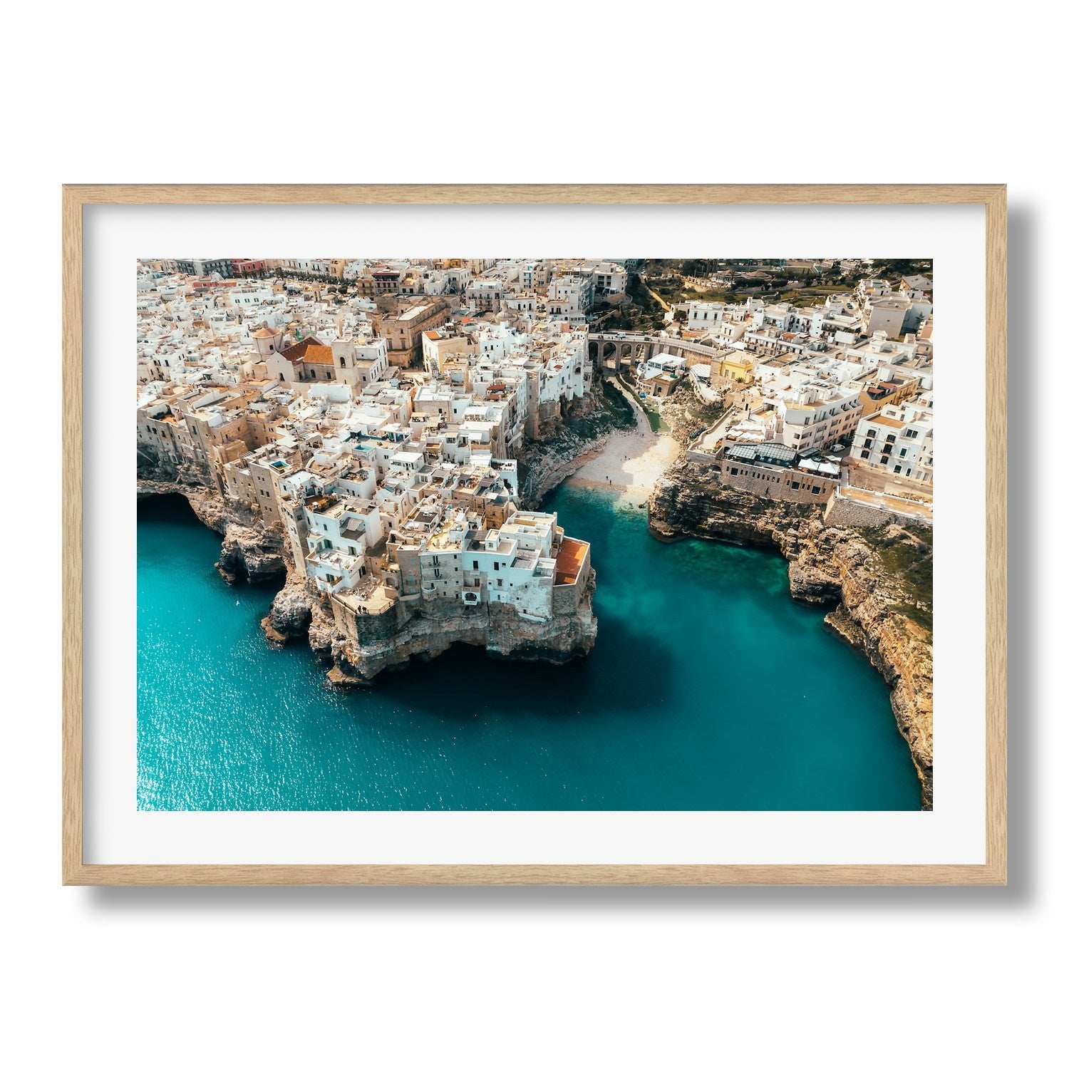 Polignano a Mare Beach, Italy | Premium Framed Print - Peter Yan Studio