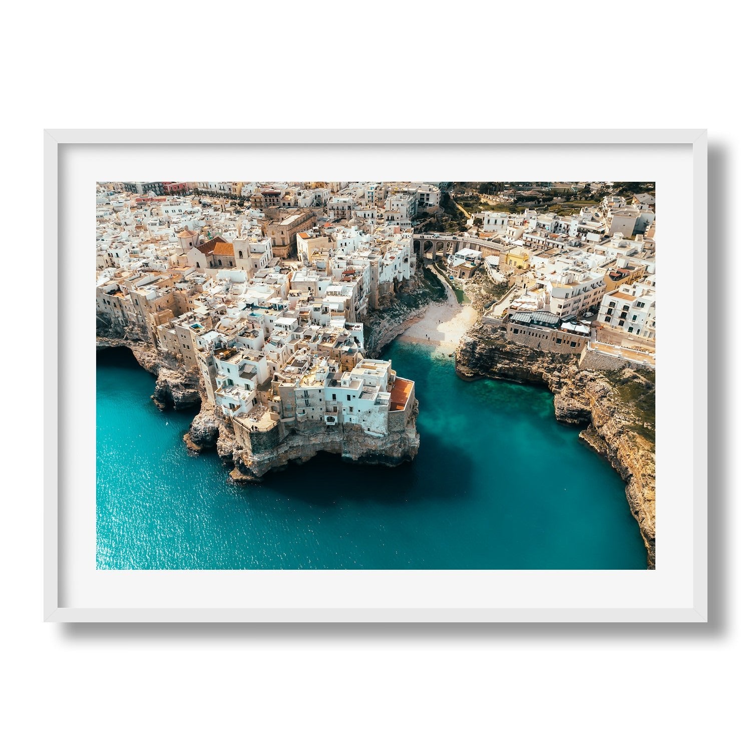 Polignano a Mare Beach, Italy - Peter Yan Studio Framed Photo Print Wall Art