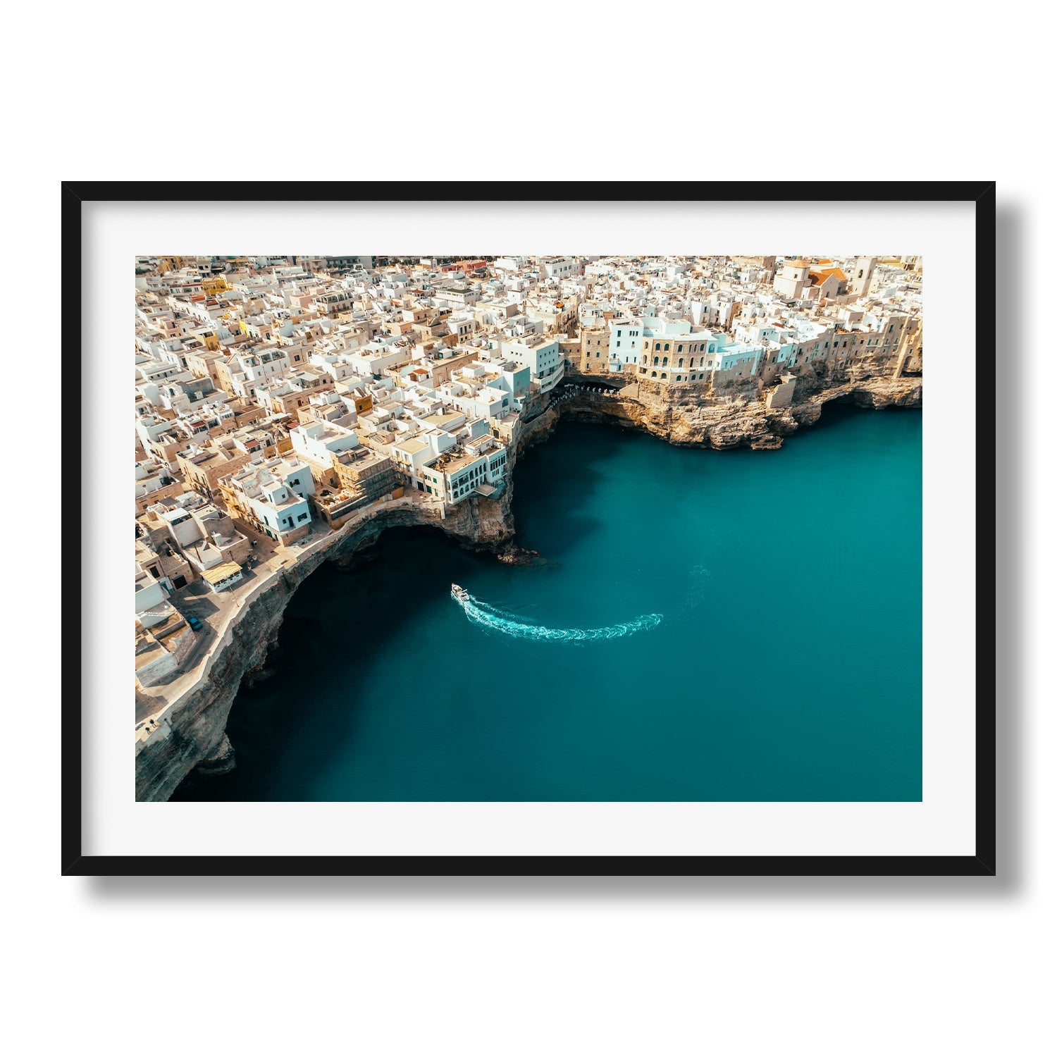 Polignano a Mare From Above II, Italy - Peter Yan Studio Framed Photo Print Wall Art