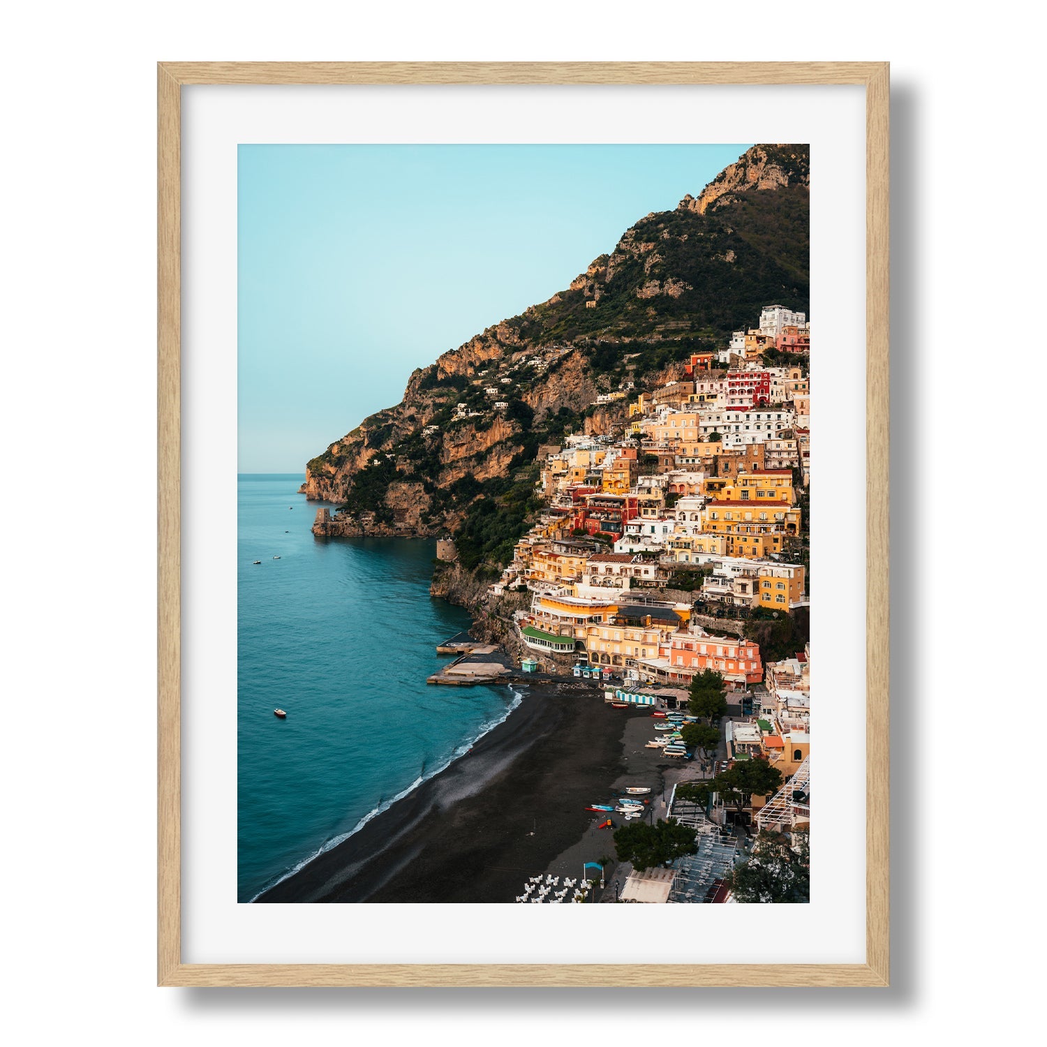 Positano In Spring, Amalfi Coast | Premium Framed Print - Peter Yan Studio