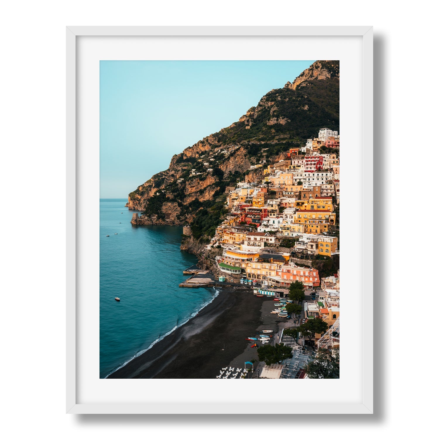 Positano In Spring, Amalfi Coast Framed Print - Architecture by Peter Yan Studio