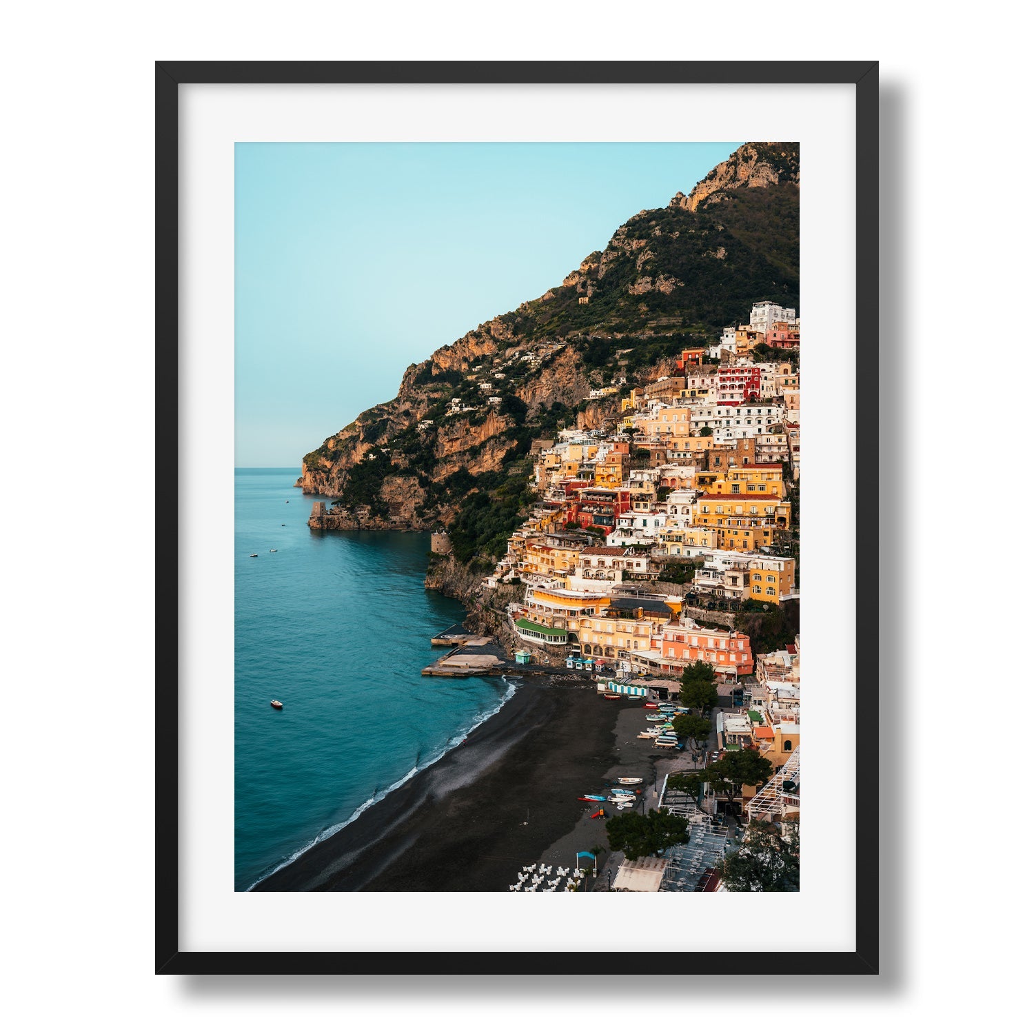 Positano In Spring, Amalfi Coast Framed Print - Architecture by Peter Yan Studio