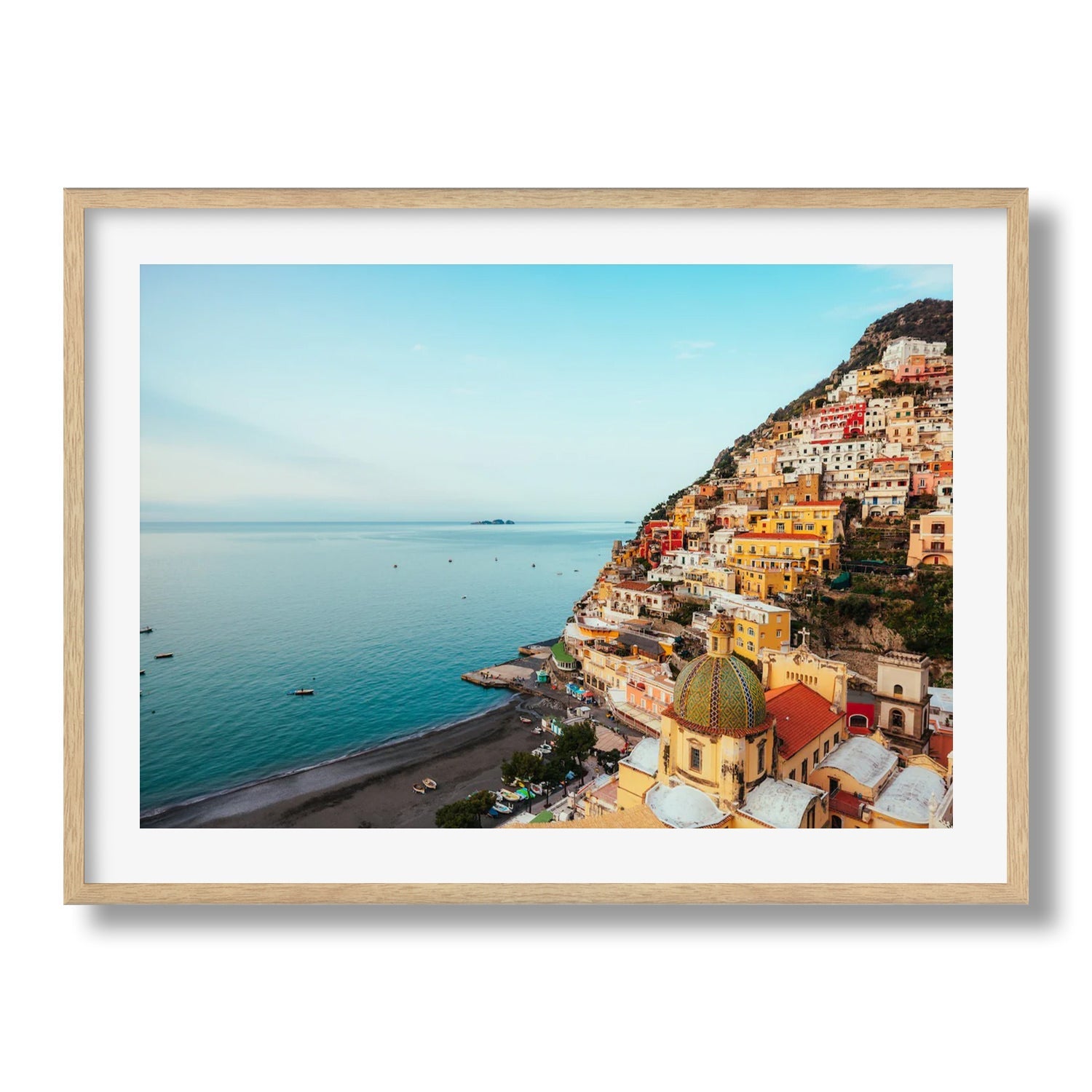 Positano Quiet Morning Framed Print - Architecture by Peter Yan Studio